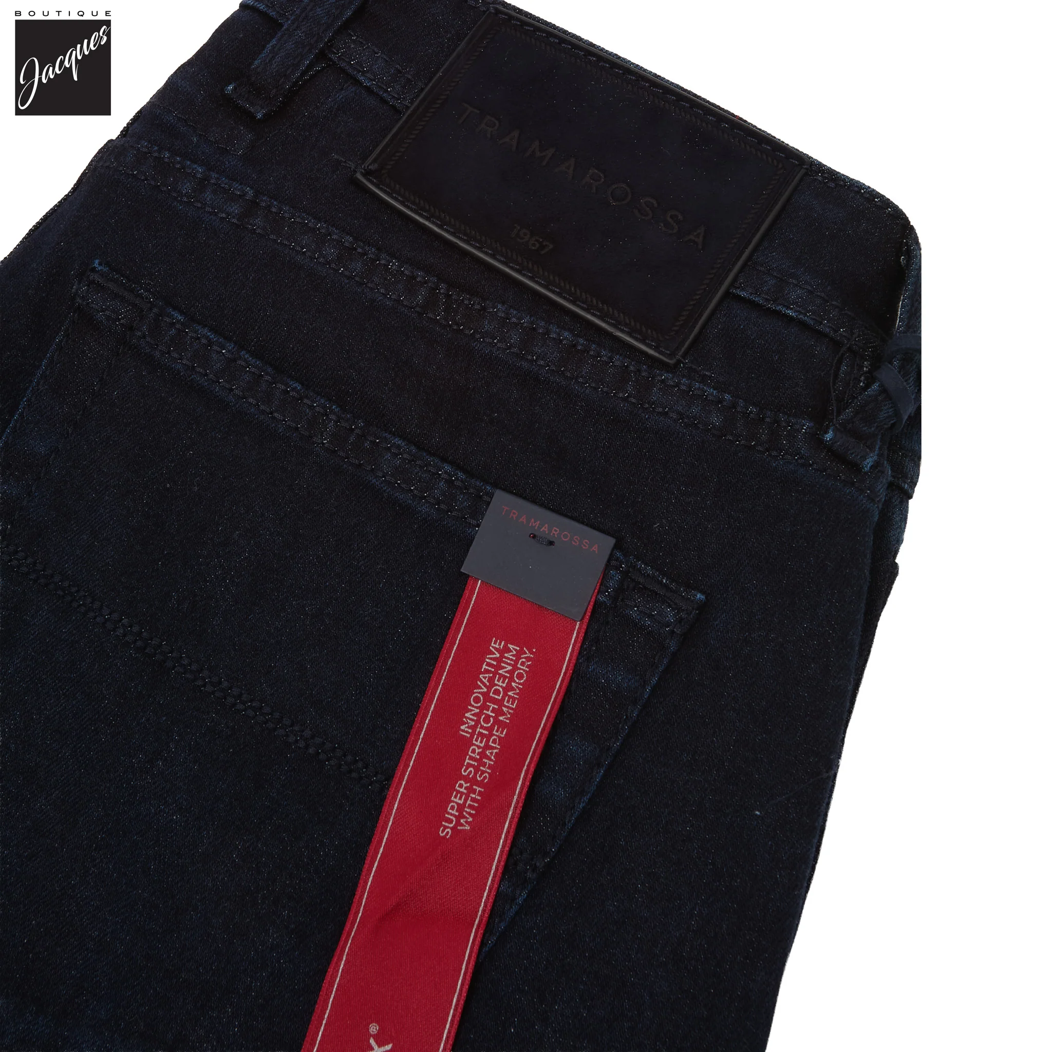 Blue Raw R-Elax Michelangelo Modern Fit Super-Stretch Denim - TRAMAROSSA - Image 5