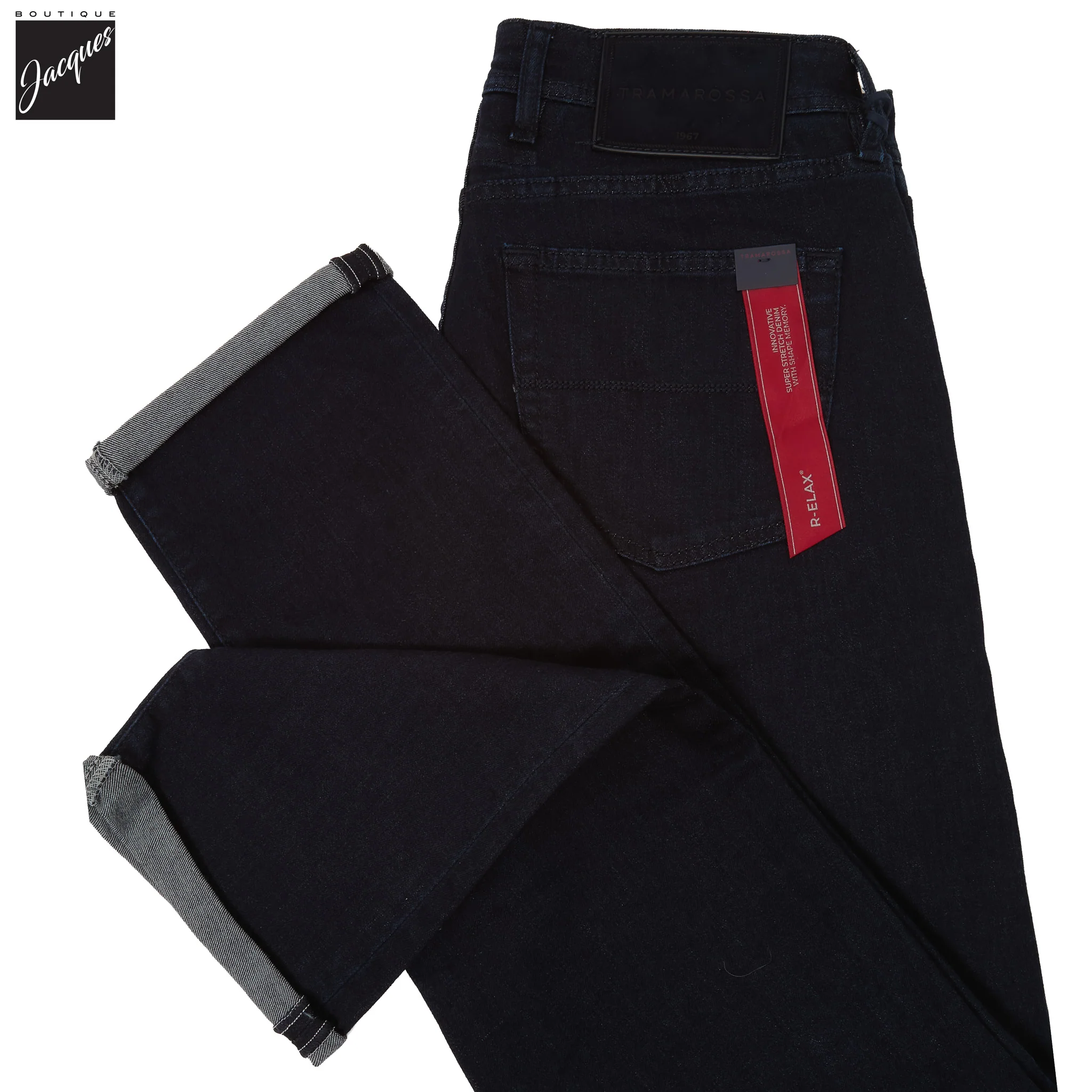 Blue Raw R-Elax Michelangelo Modern Fit Super-Stretch Denim - TRAMAROSSA - Image 6