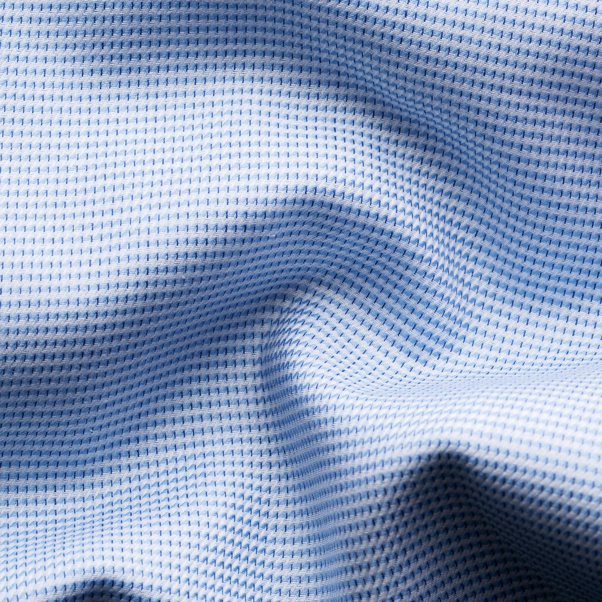 Blue Semi-Solid Dobby Contemporary Fit Shirt - ETON - Image 4