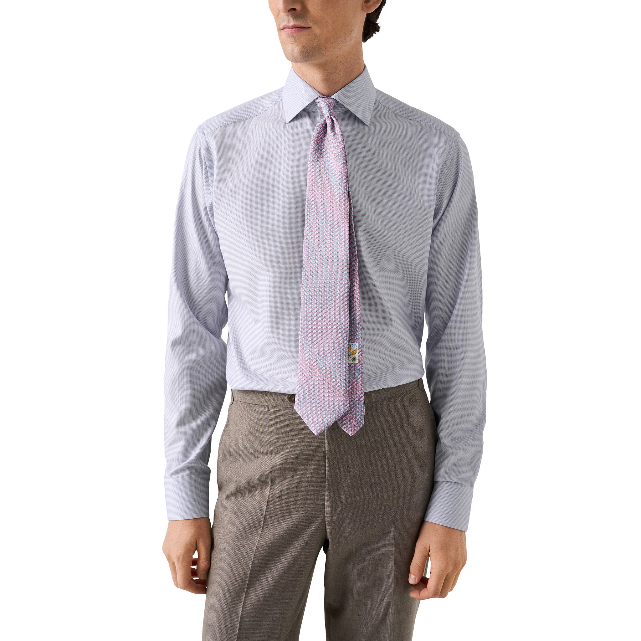 Lavender Semi-Solid Dobby Slim Fit Shirt - ETON - Image 7