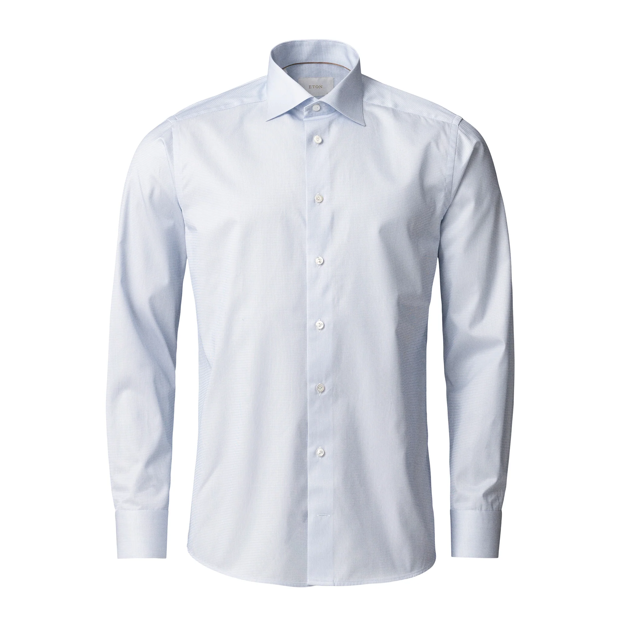 Blue Semi-Solid Supima 120 Elevated Twill Contemporary Fit Shirt - ETON - Image 2