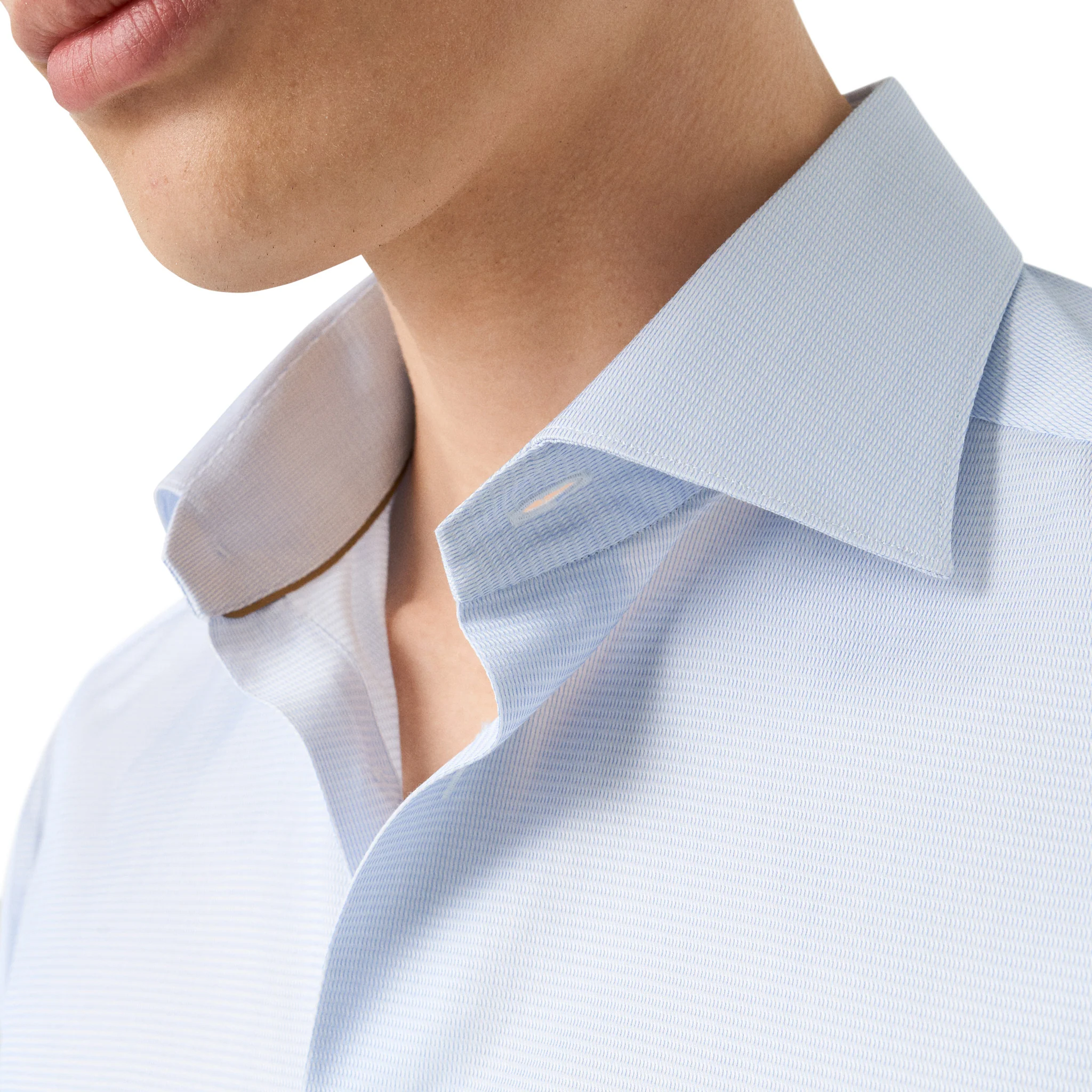 Blue Semi-Solid Supima 120 Elevated Twill Contemporary Fit Shirt - ETON - Image 5