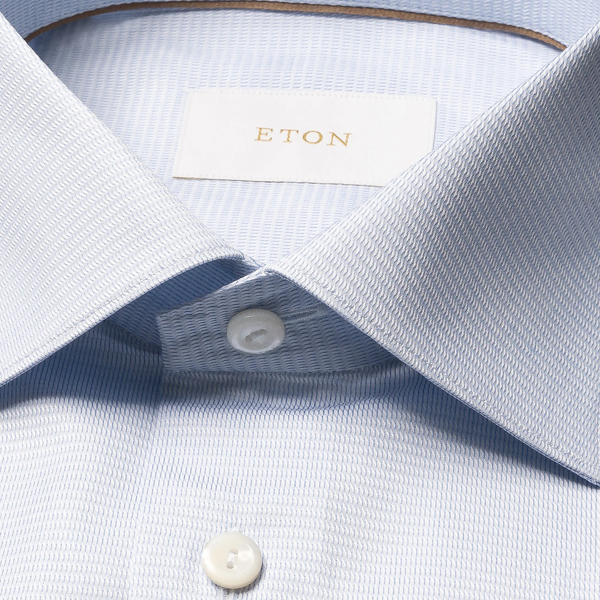 Blue Semi-Solid Supima 120 Elevated Twill Contemporary Fit Shirt - ETON - Image 7