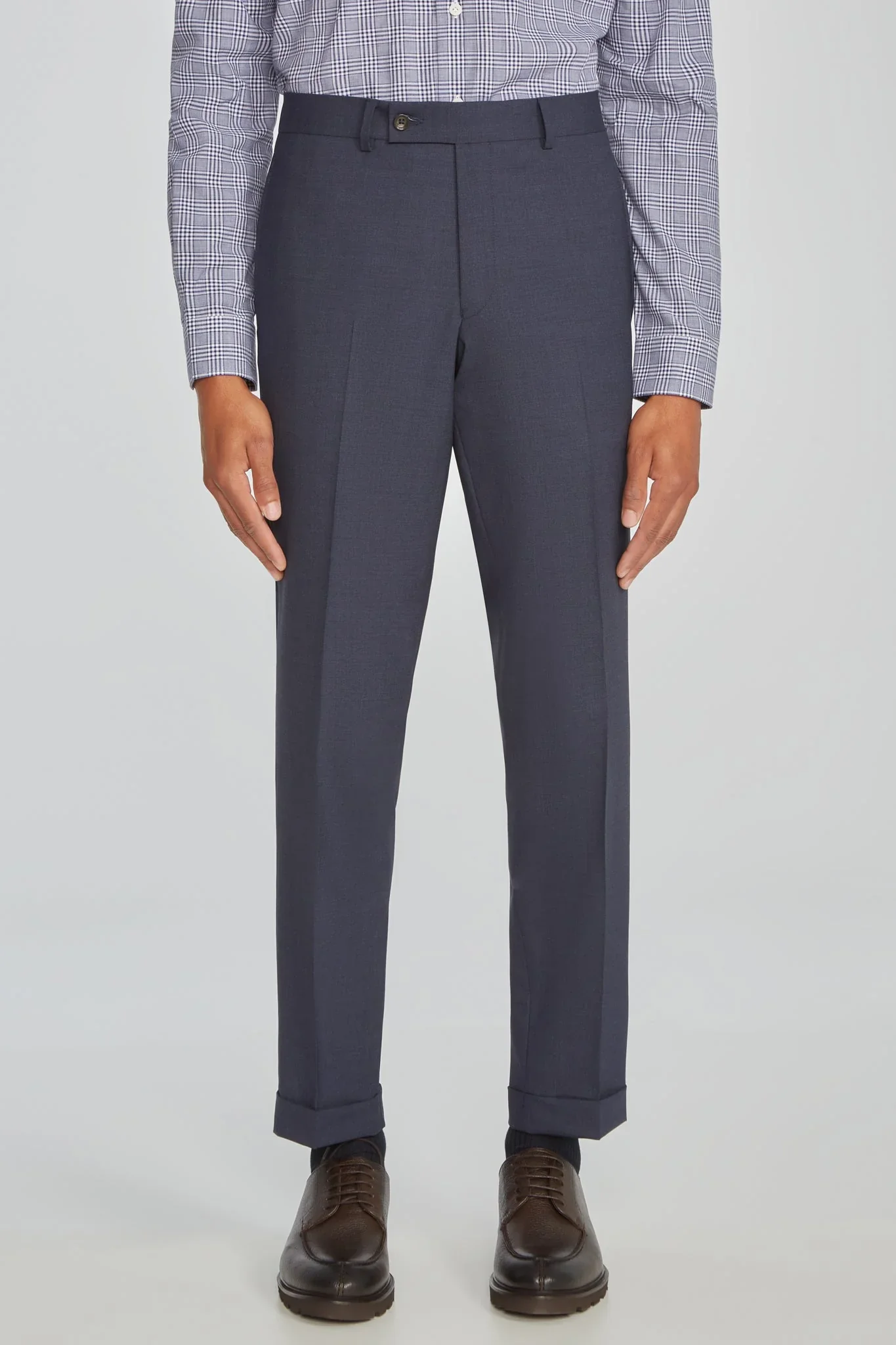 Blue Solid Smart-Twist Wool Stretch Dean Contemporary Fit Suit - Jack Victor - Image 10