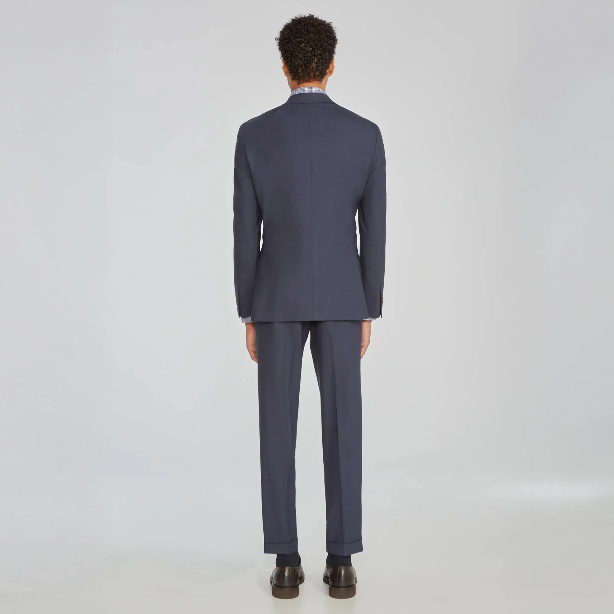 Blue Solid Smart-Twist Wool Stretch Dean Contemporary Fit Suit - Jack Victor - Image 7