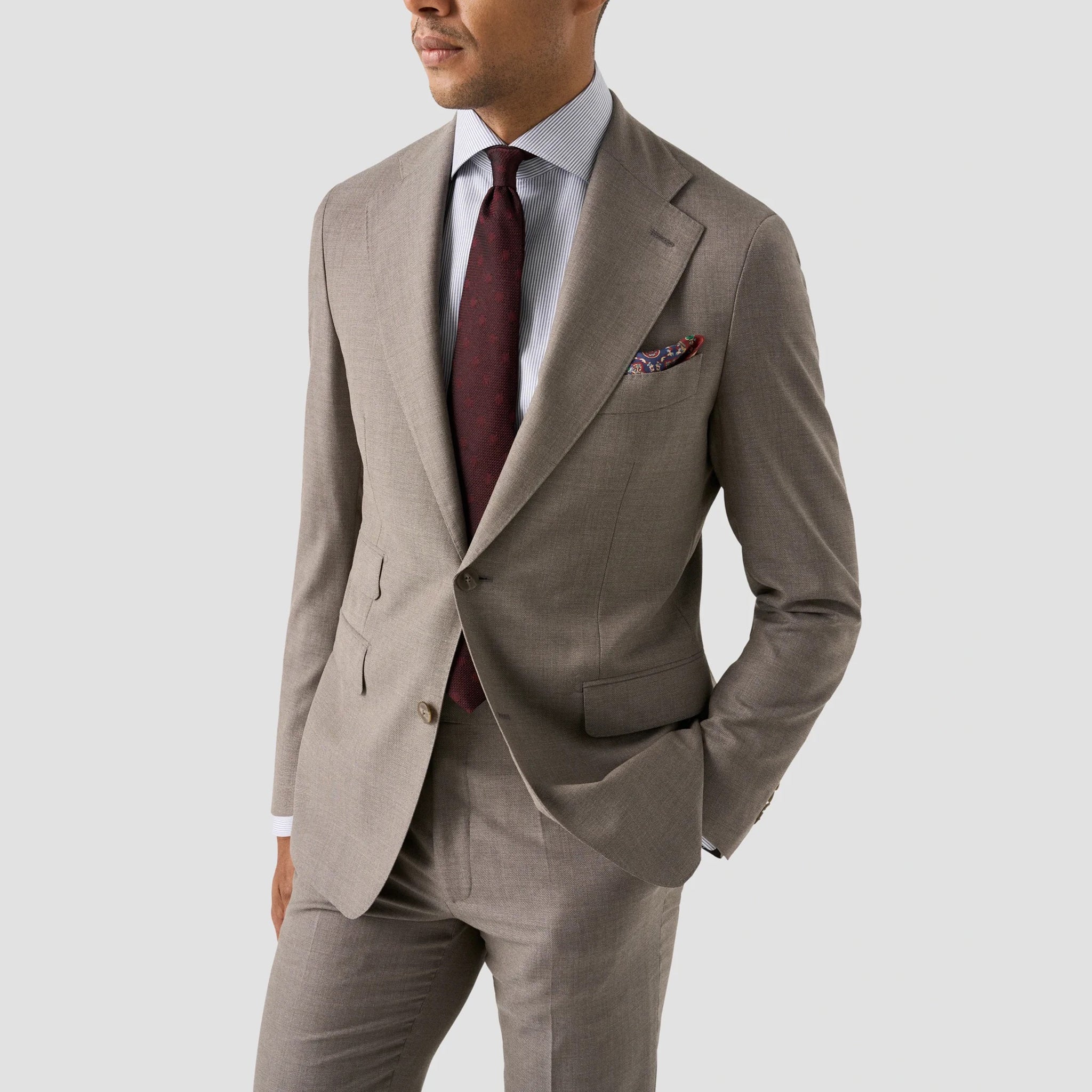Blue Stripe Oxford Slim Fit Shirt - ETON - Image 7