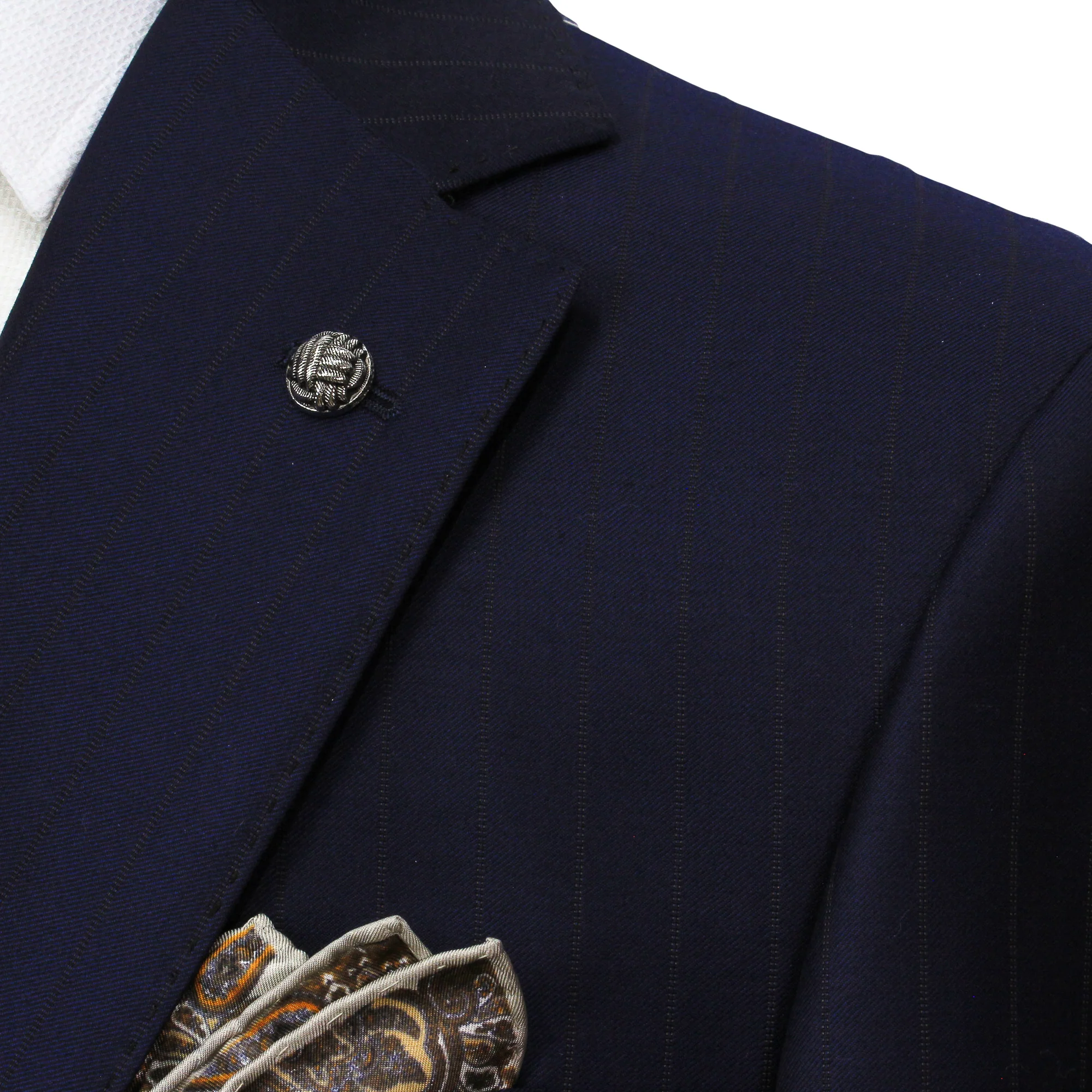 Blue Striped Loro Piana Super 170's Wool-Cashmere Modern Fit Suit - Jack Victor 1913 - Image 5