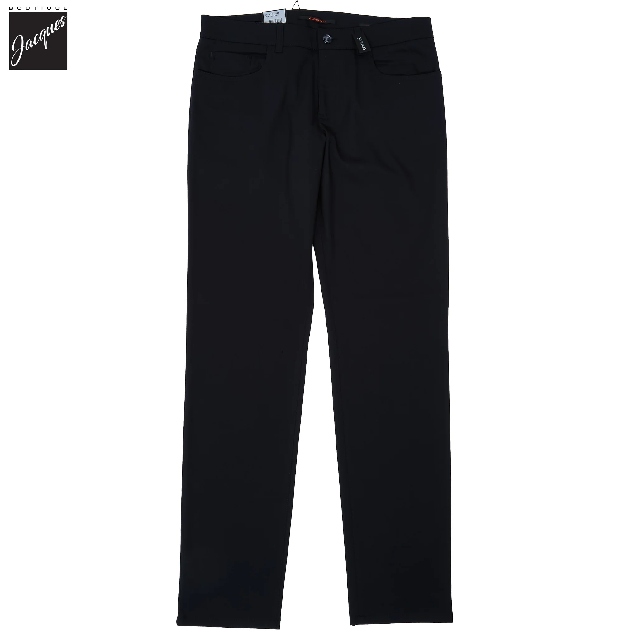 Blue Structure Ceramica Pipe Five Pocket Pants - ALBERTO - Image 4