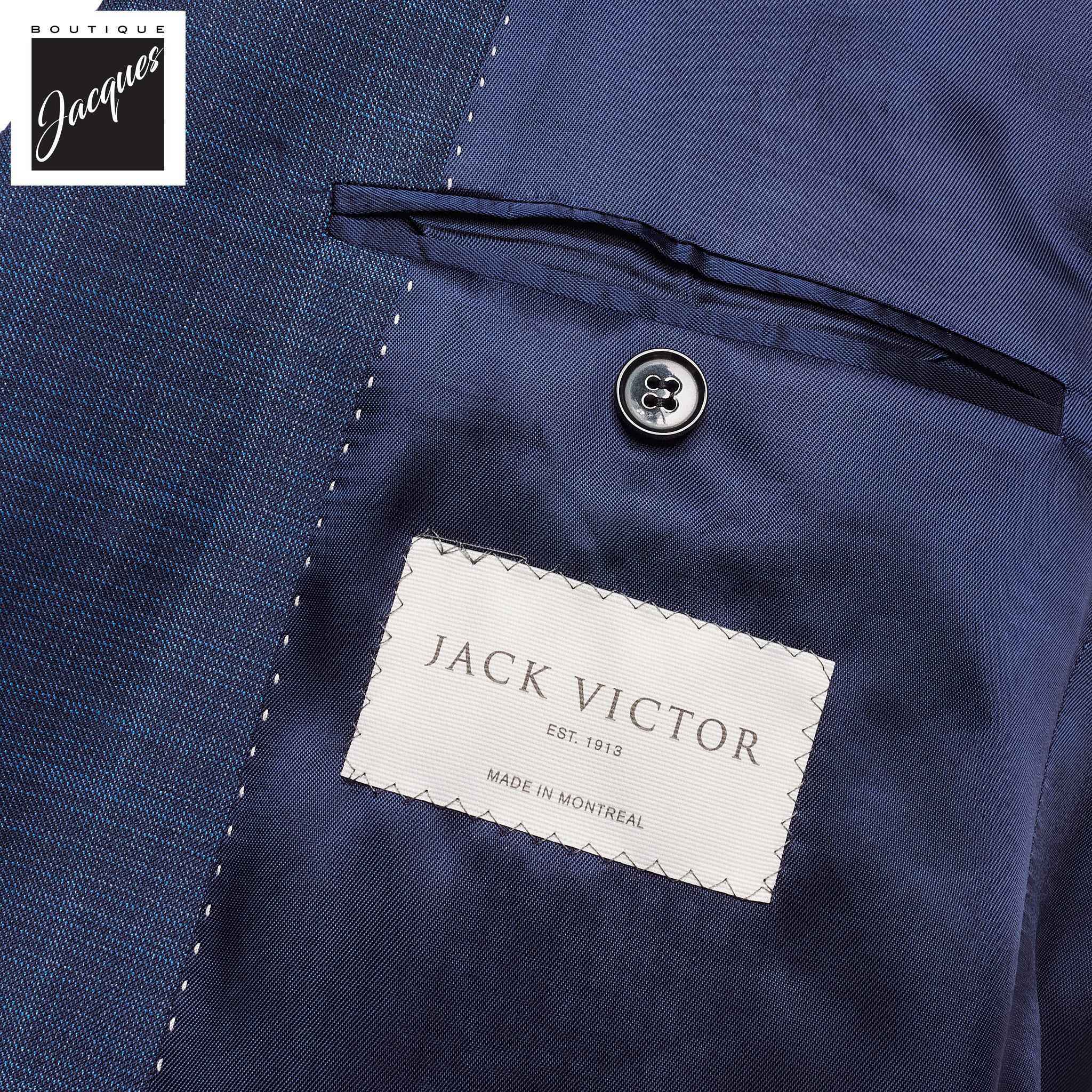 Blue Tonal Check Esprit Modern Fit Super 120s Wool Suit - Jack Victor - Image 4