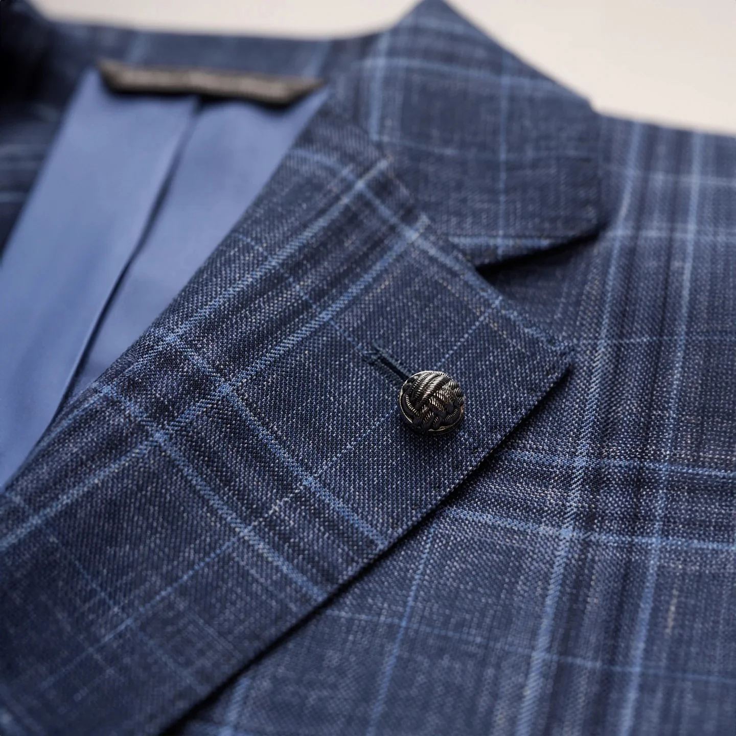Blue Tonal Glen Check Midland Contemporary Fit Sport Coat - Jack Victor - Image 9