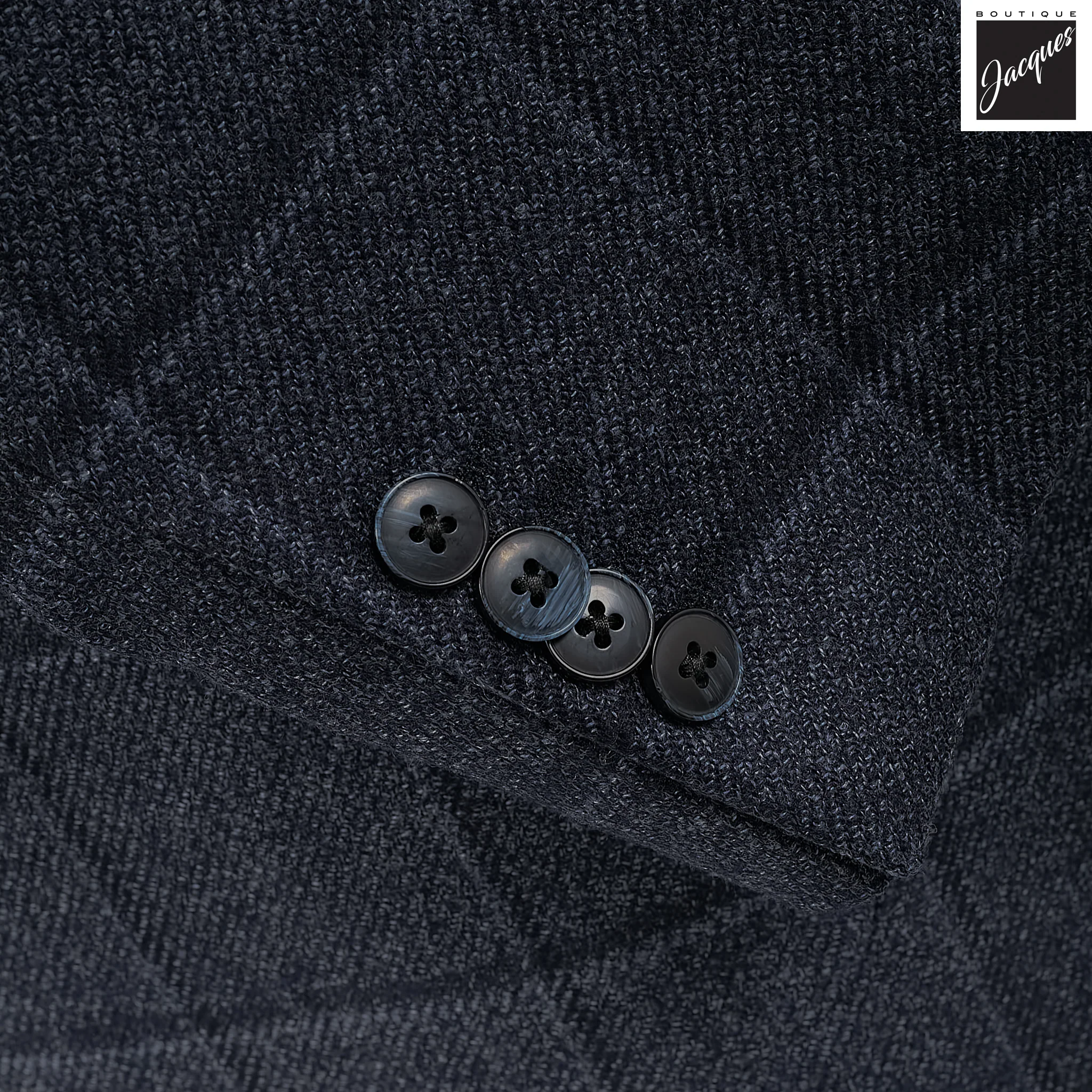 Blue Windowpane Contemporary Fit Loro Piana Sport Jacket - Luigi Bianchi - Image 5
