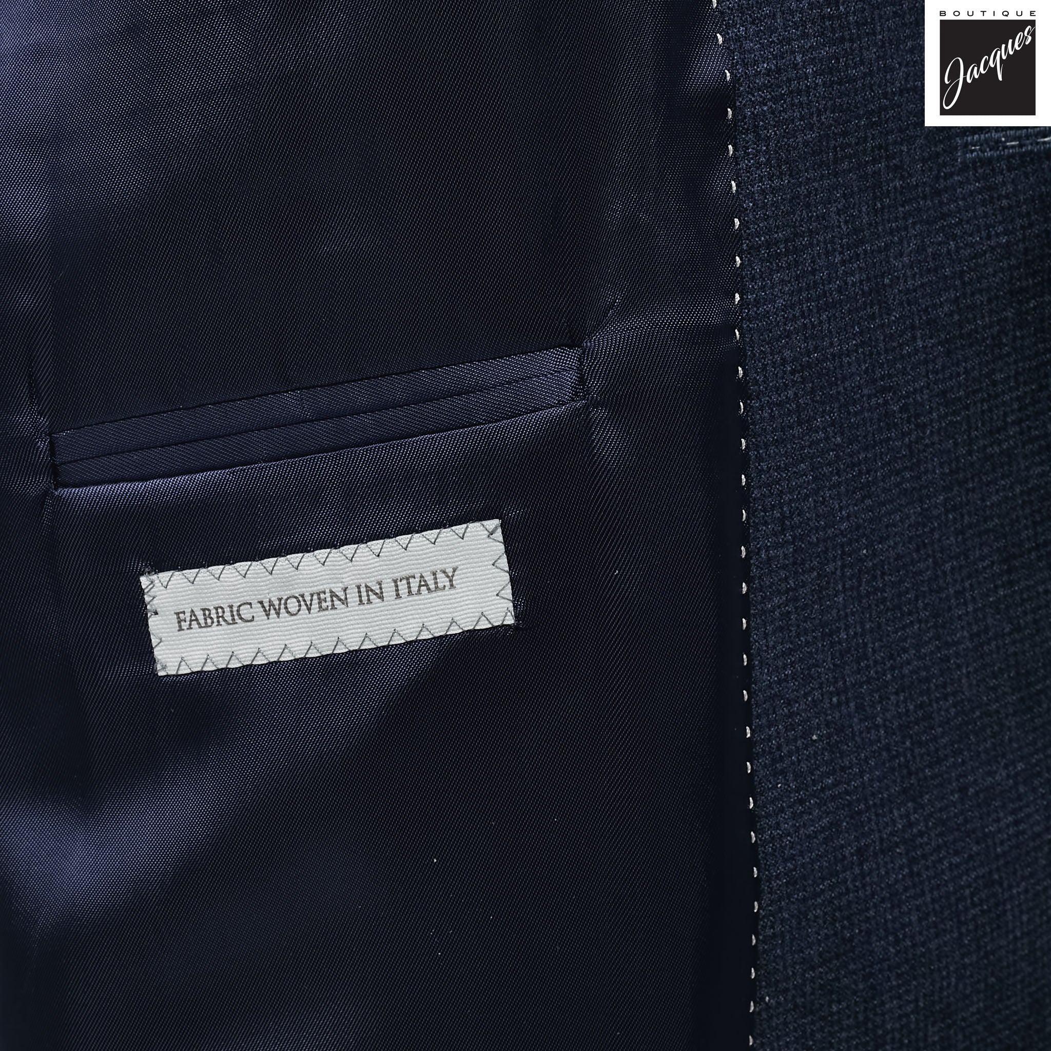 Blue Wool Cashmere Unconstructed Irving Contemporary Fit Wool Suit - Jack Victor - Image 4