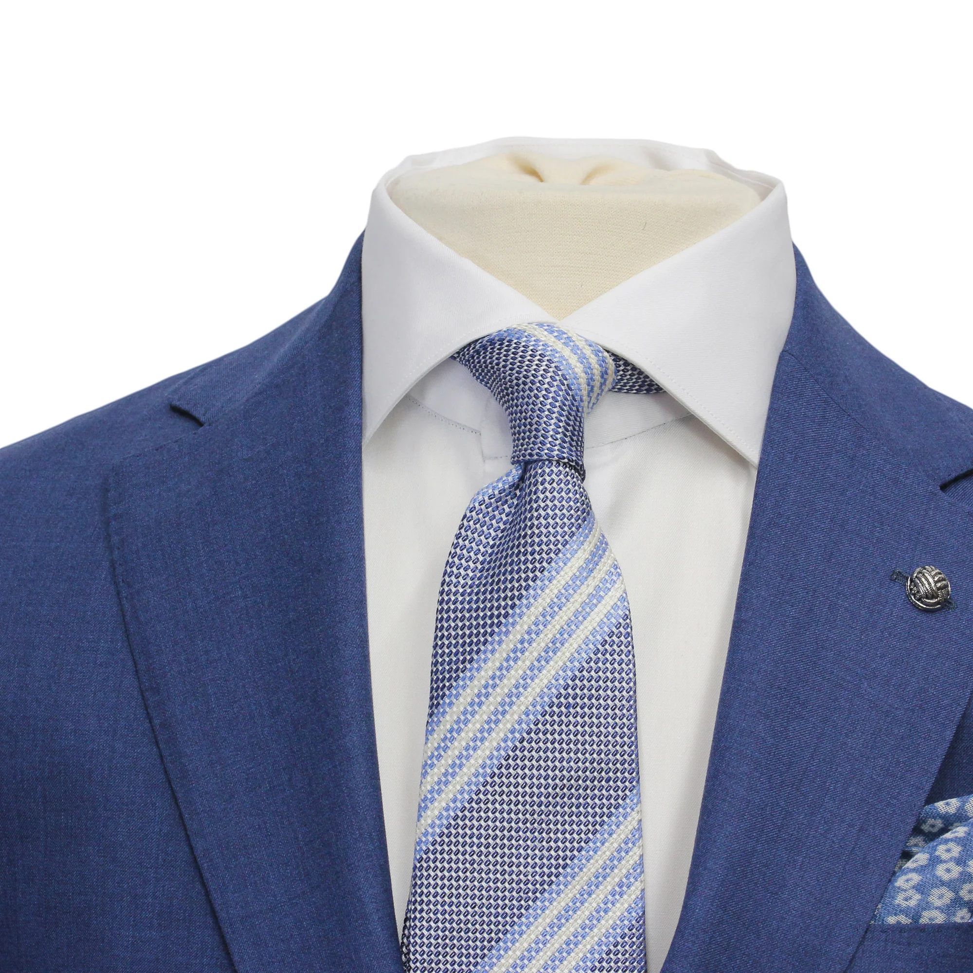 Neat Blue Century Classic Fit Wool Suit - Jack Victor - Image 5