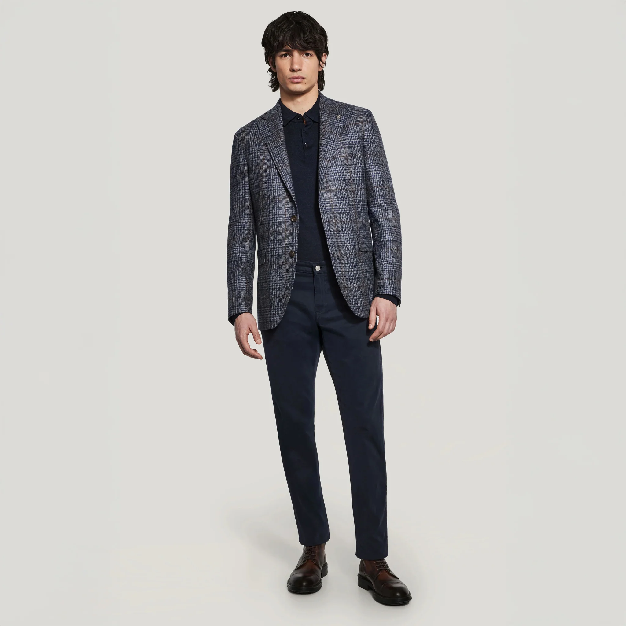 Blue Wool-Silk Loro Piana McAllen Contemporary Fit Sport Jacket - Jack Victor - Image 3