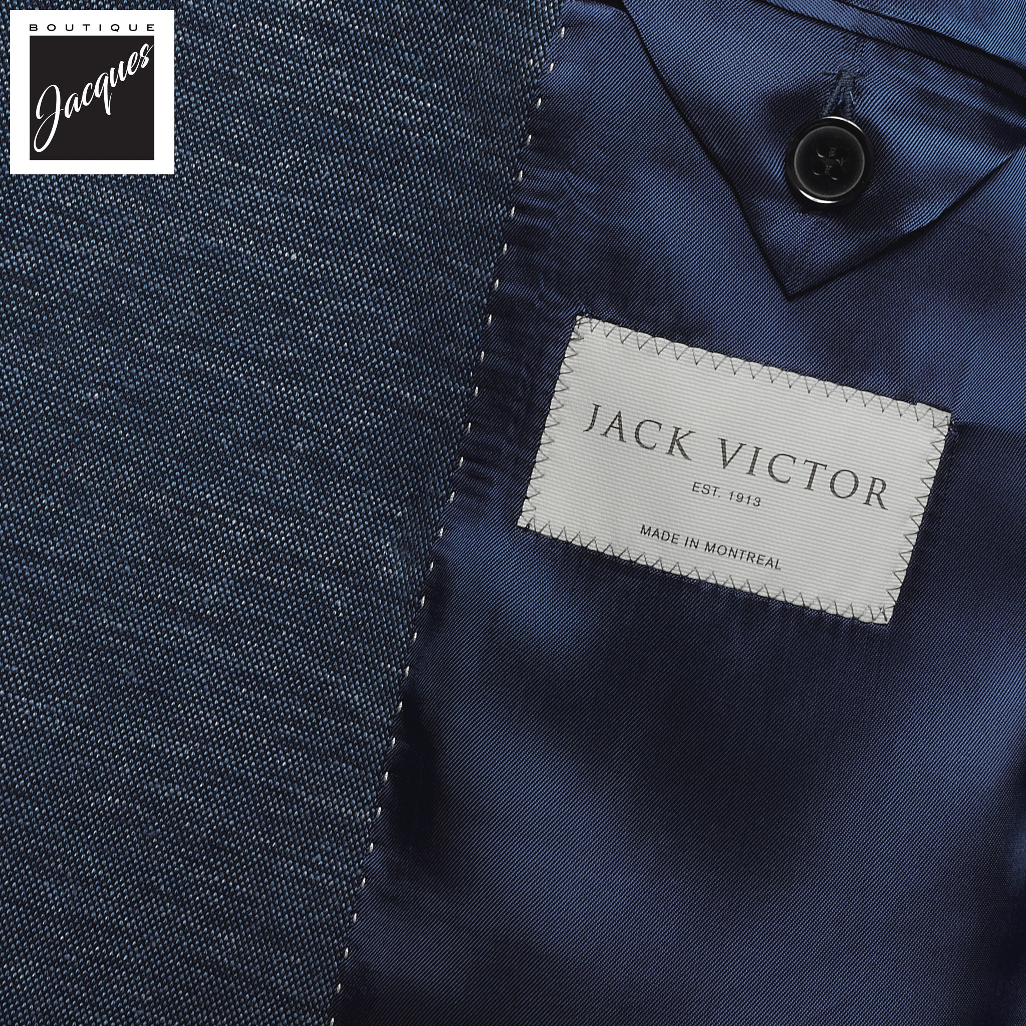 Blue Comfortwear Hill Contemporary Fit Cotton-Linen Sport Jacket - Jack Victor - Image 4