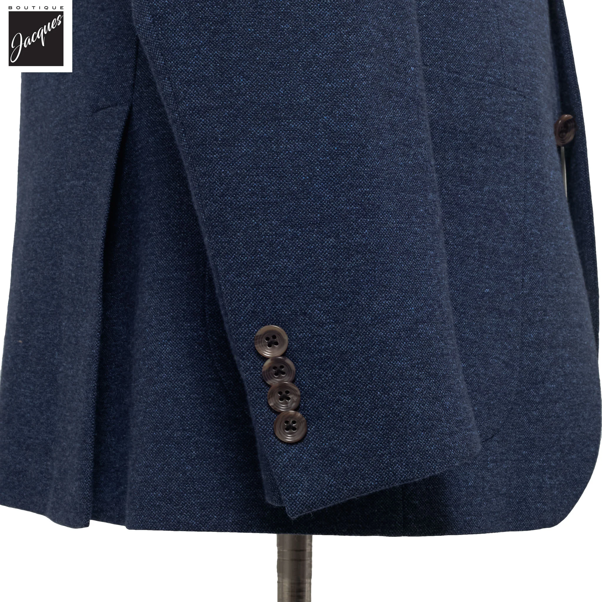 Blue Wool Stretch Hampton Contemporary Fit Jacket - Jack Victor - Image 3