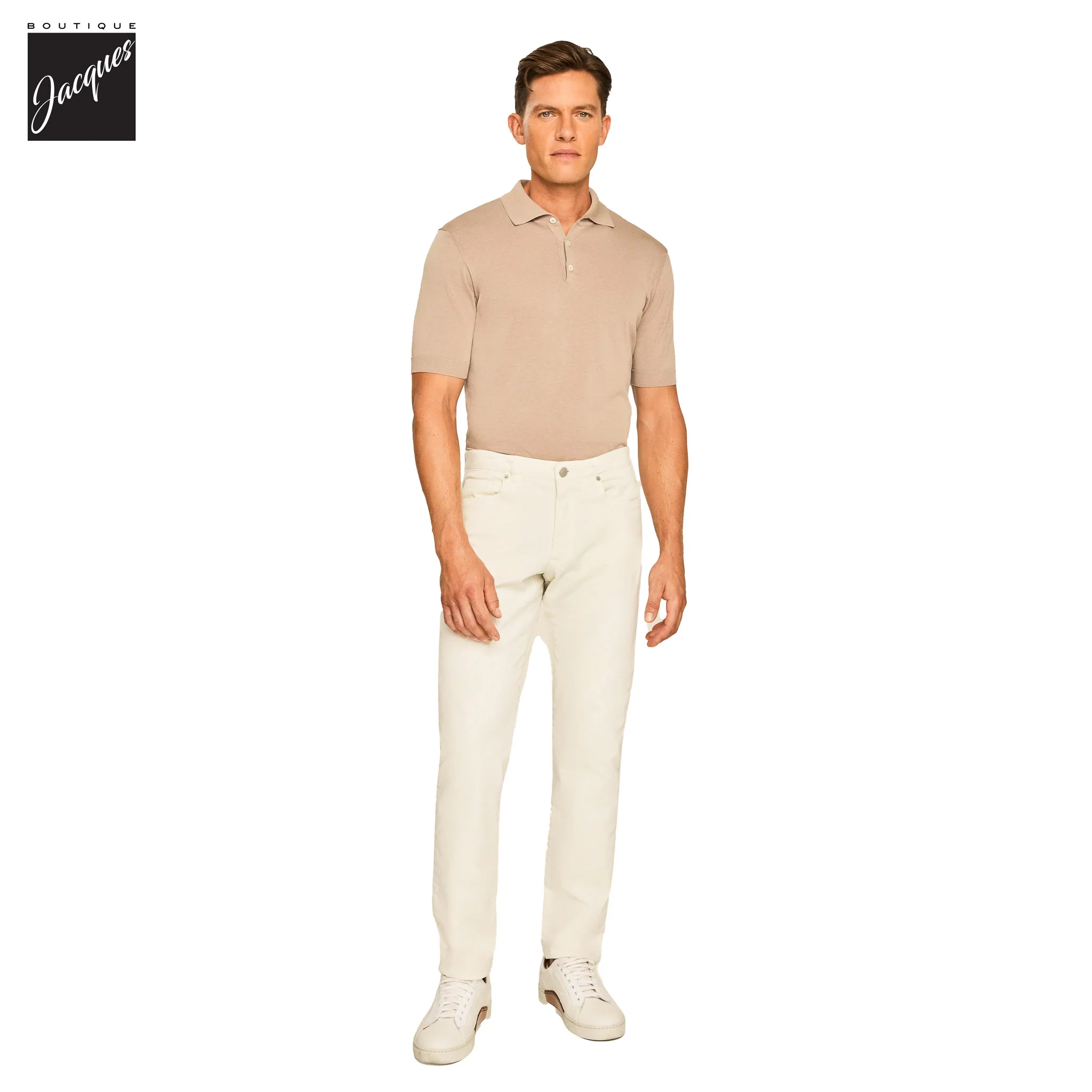 Bone Jackie Brushed Cotton Modern Fit Five Pocket Pants - Jack Victor - Image 2