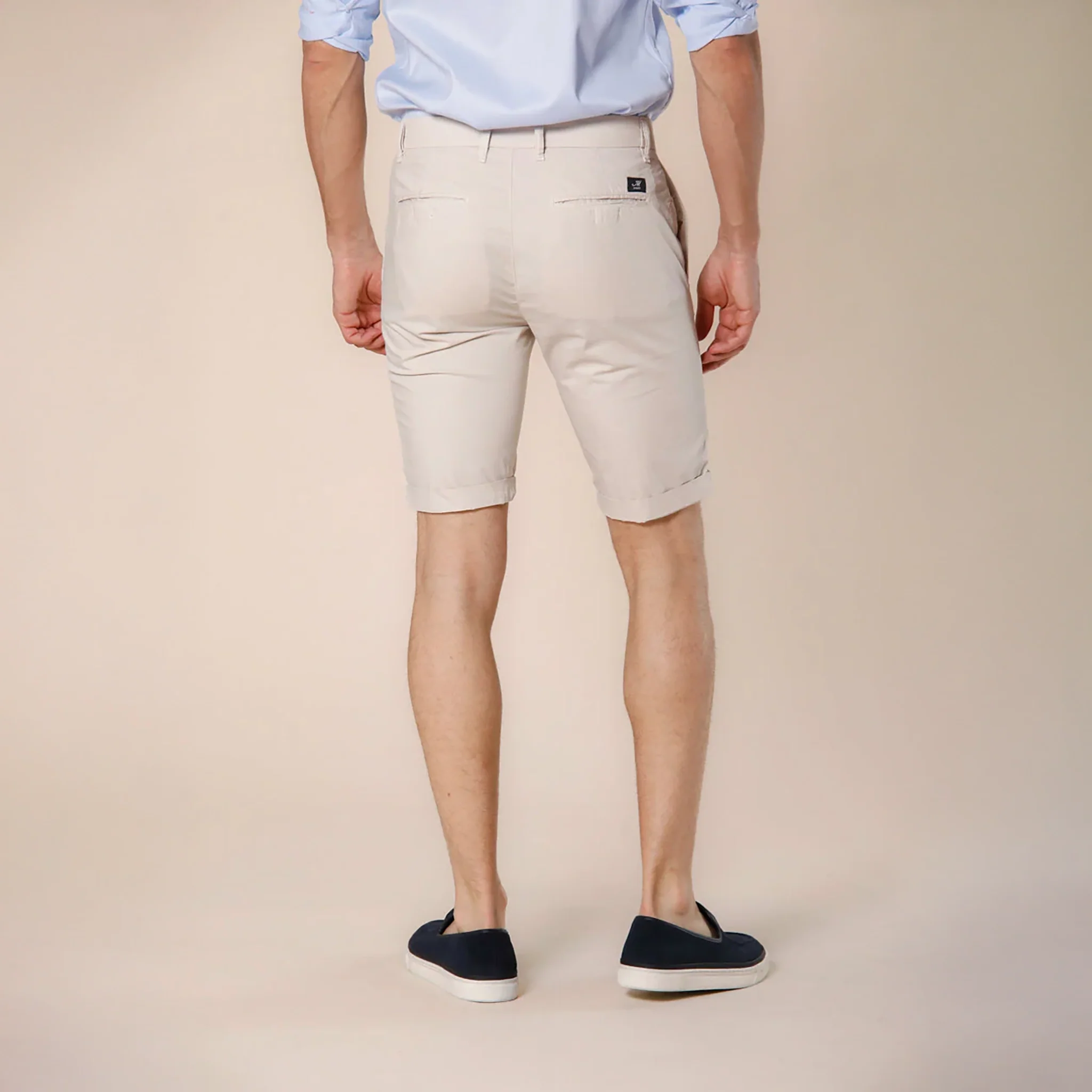 Bone Stretch Cotton Bermuda Shorts - Mason's - Image 4