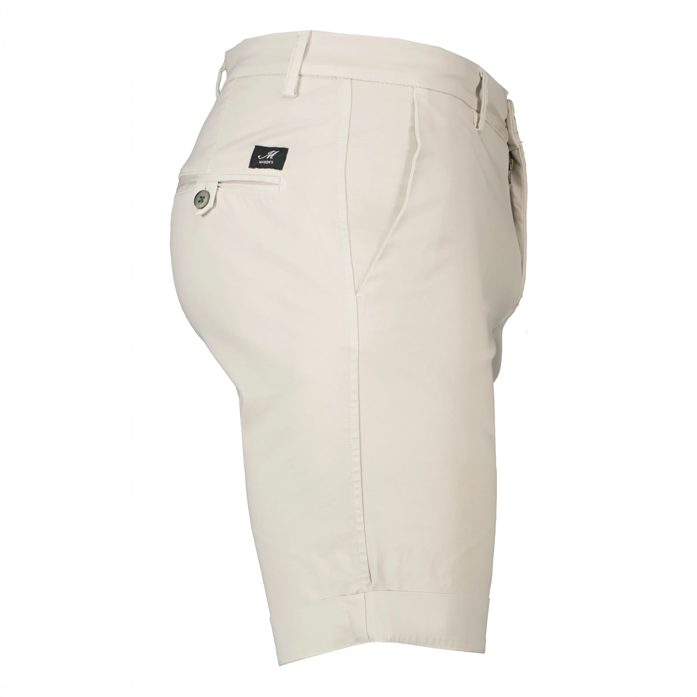 Bone Stretch Cotton Bermuda Shorts - Mason's - Image 7