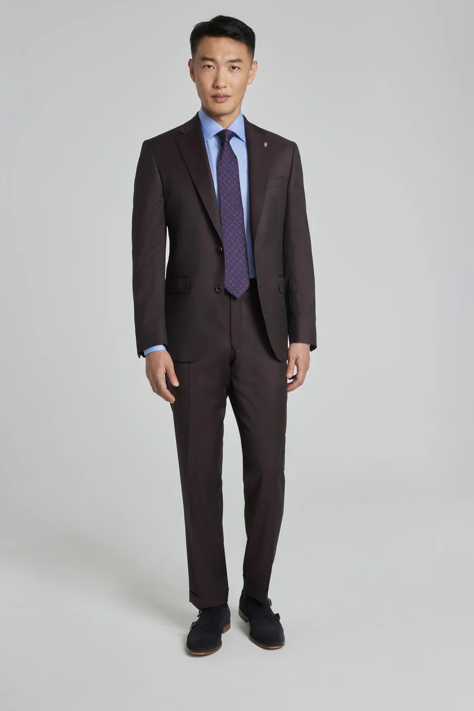 Bordeaux Urban Sartorial Slim Fit Wool Suit - Jack Victor - Image 11