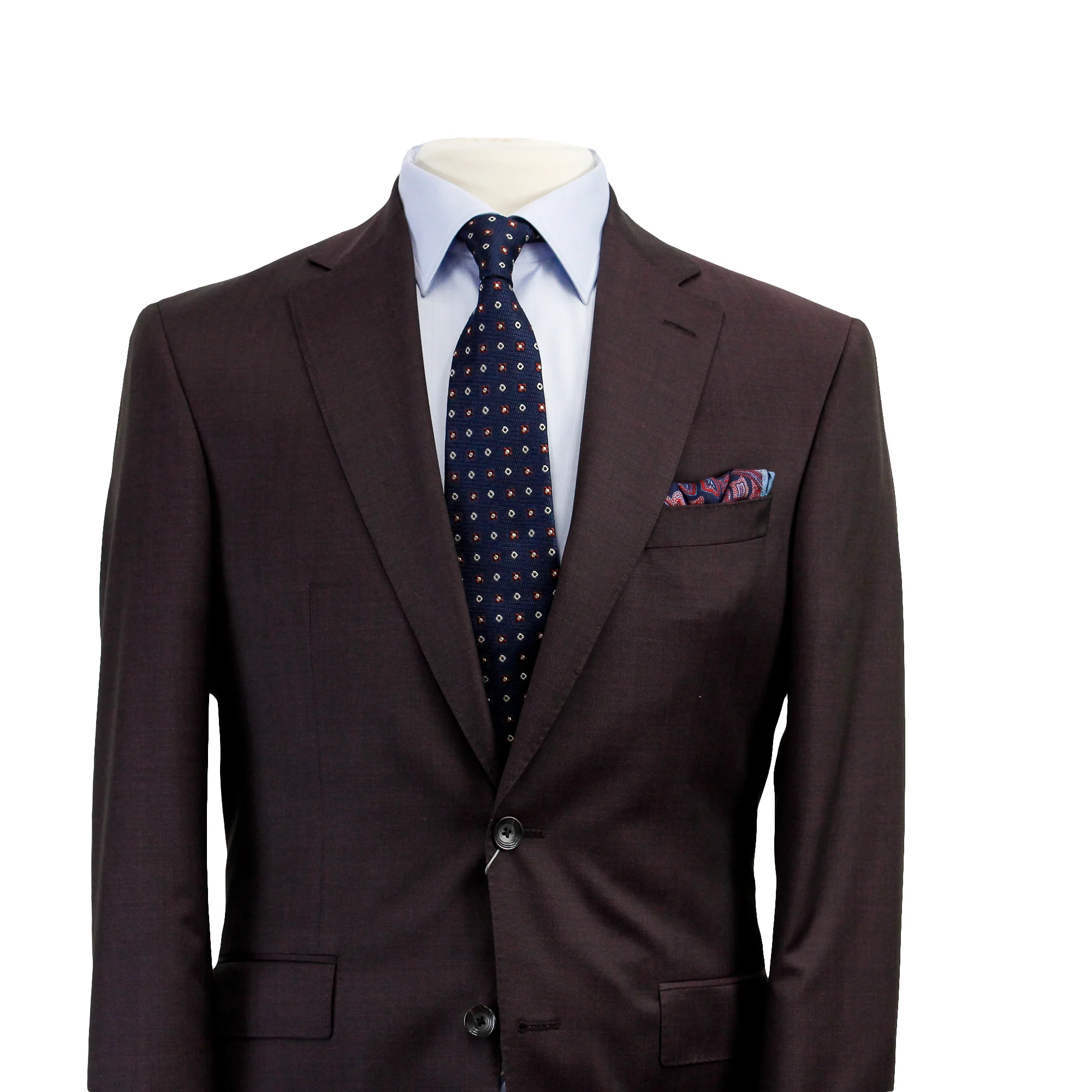 Bordeaux Urban Sartorial Slim Fit Wool Suit - Jack Victor - Image 6
