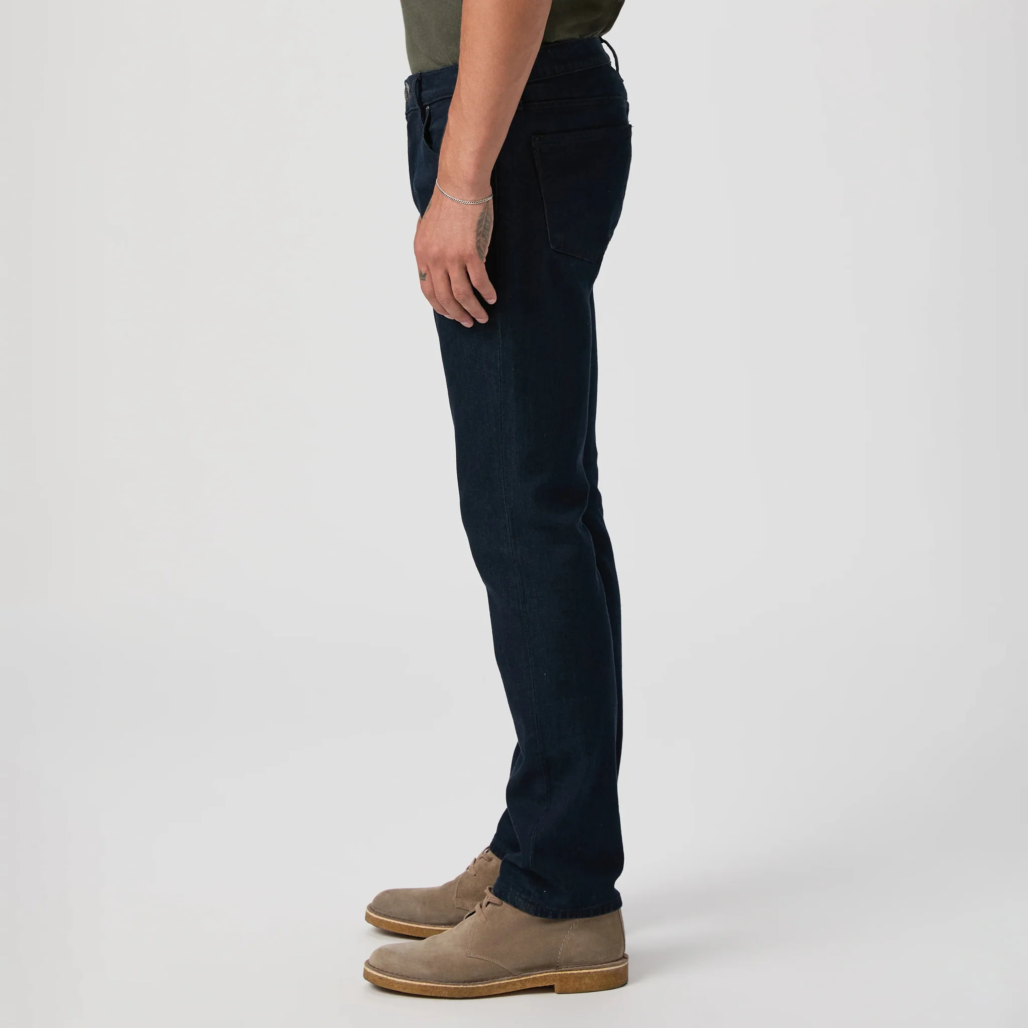 Bromley Federal Straight Fit Transcend Dark Wash Jeans - PAIGE - Image 3