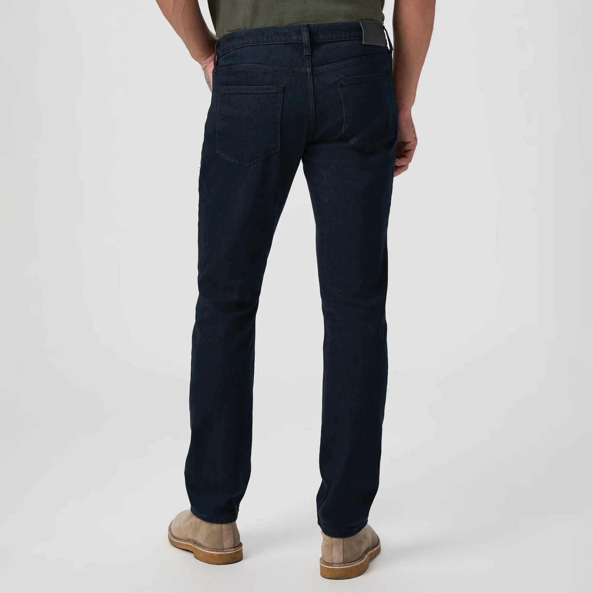 Bromley Federal Straight Fit Transcend Dark Wash Jeans - PAIGE - Image 4