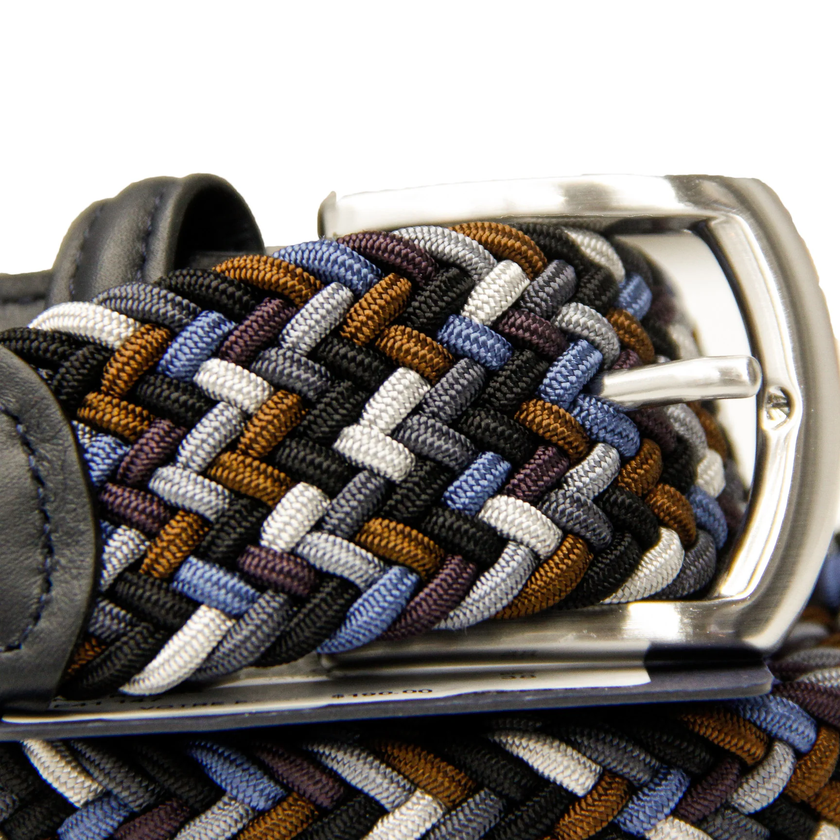 Brown & Blue Mélange Woven Belt - Anderson's - Image 7