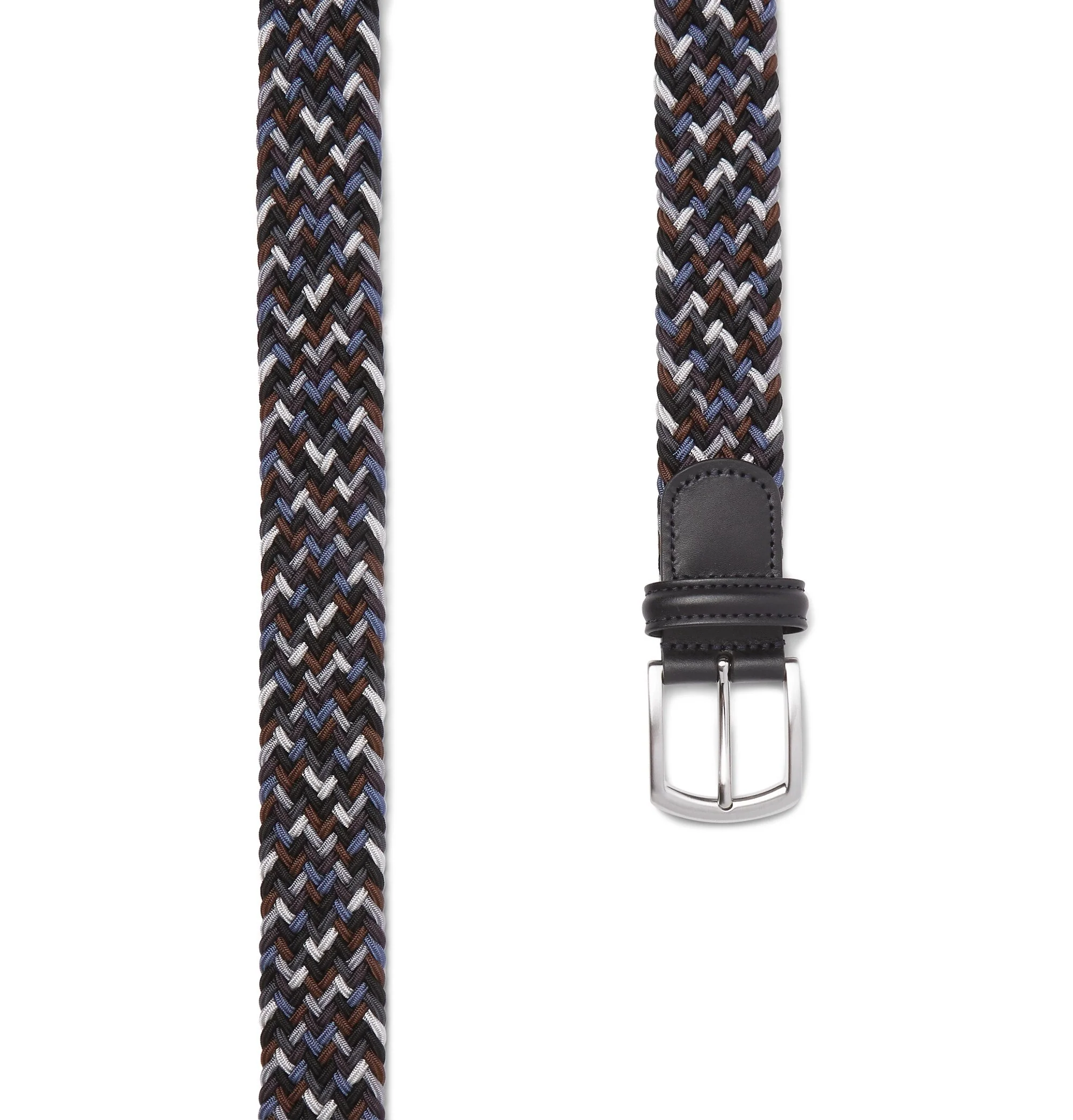 Brown & Blue Mélange Woven Belt - Anderson's - Image 8