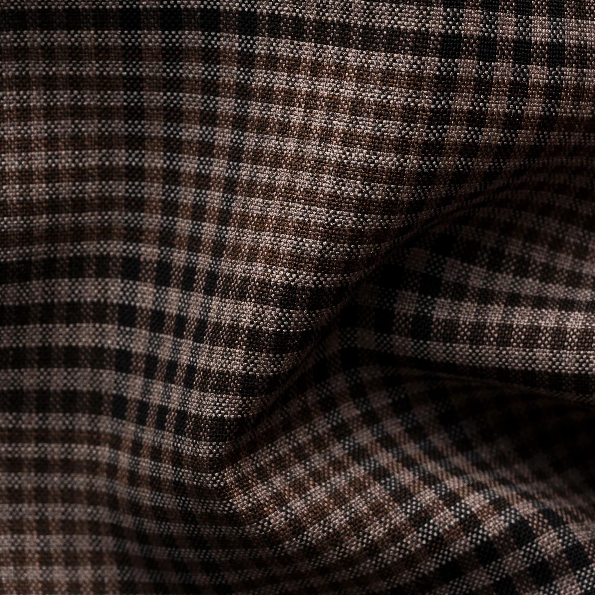 Brown Check Merino Wool Slim Fit Shirt - ETON - Image 10