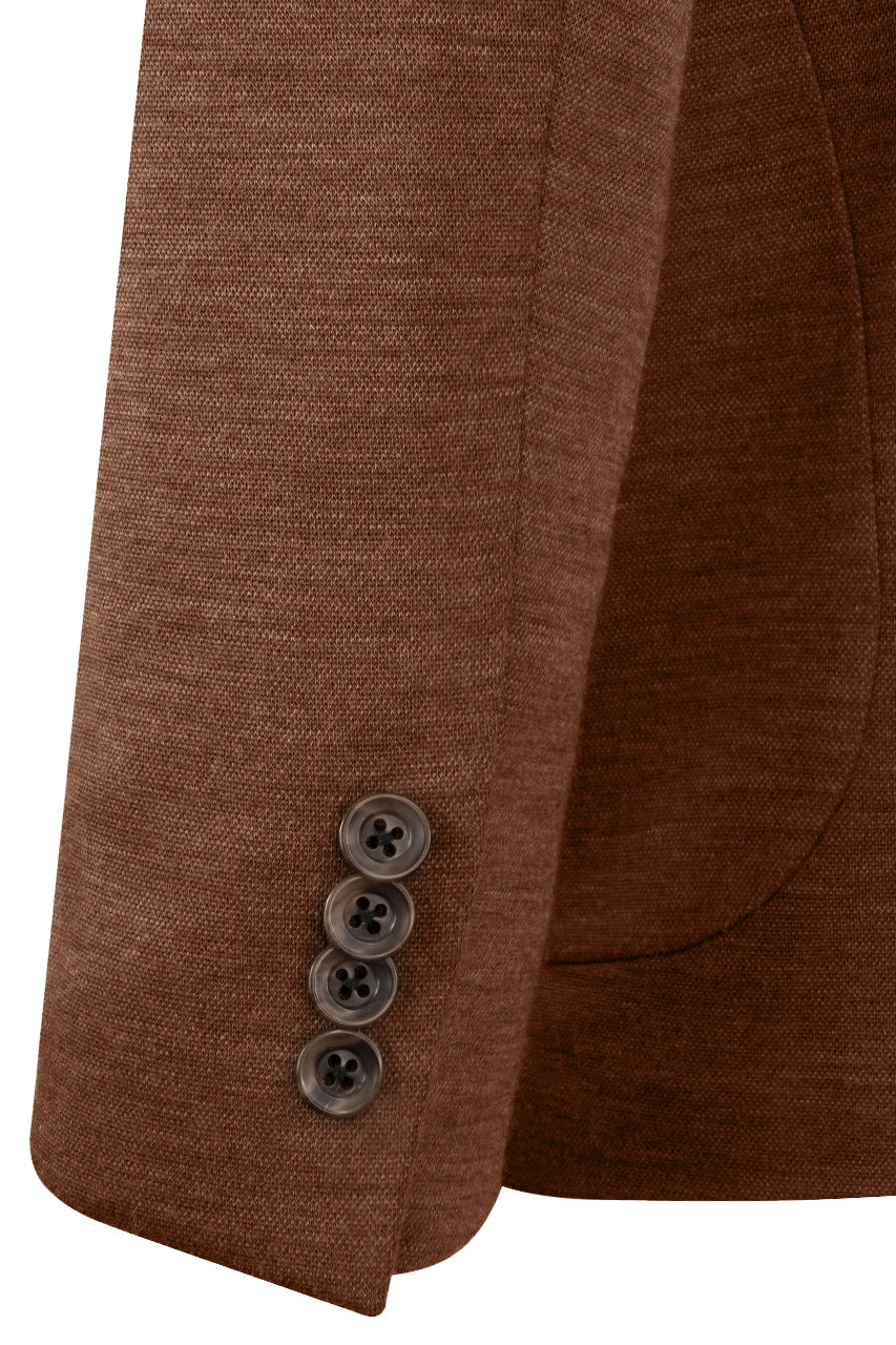 Brown Hartford Contemporary Fit Loro Piana Knit Wool Blazer - Jack Victor - Image 4