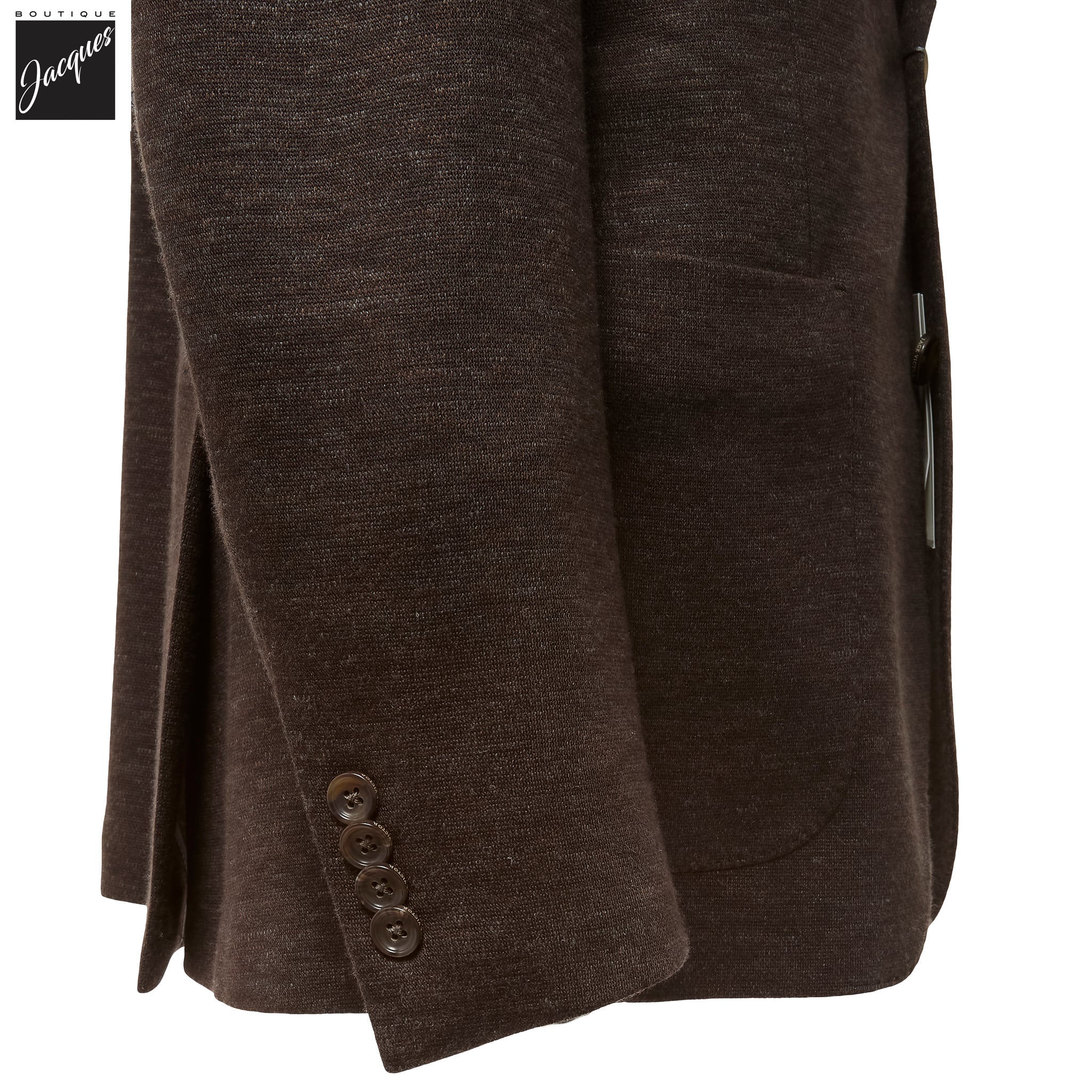 Brown Mélange Loro Piana Silk Air Hartford Contemporary Fit Sport Jacket - Jack Victor - Image 9