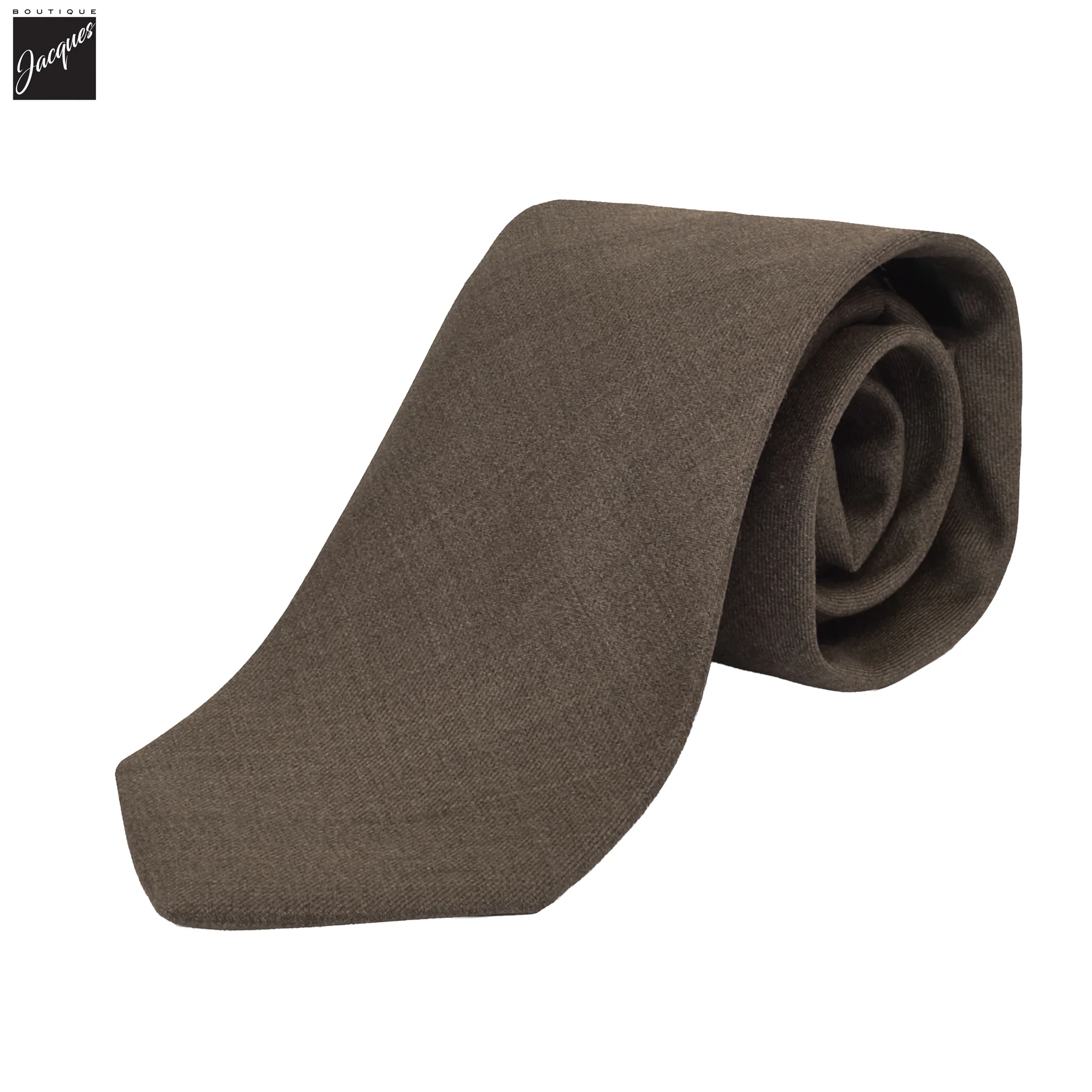 Brown Reda Wool Tie - DION