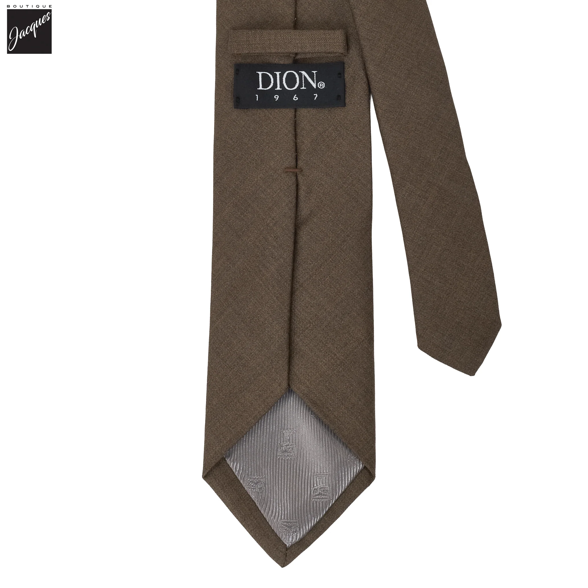Brown Reda Wool Tie - DION - Image 2
