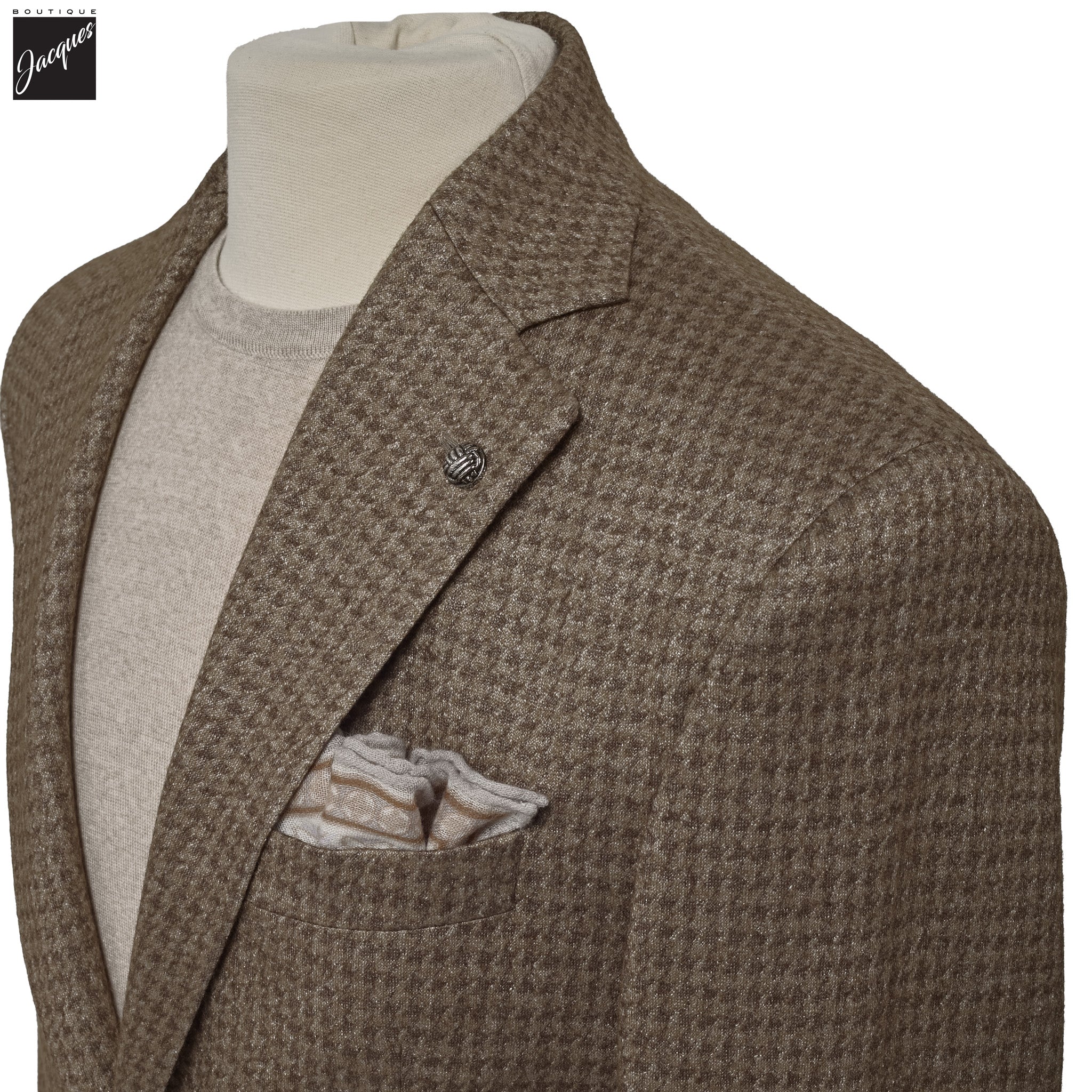Brown Loro Piana Silk-Cashmere Hartford Contemporary Fit Knitted Jacket - Jack Victor - Image 2