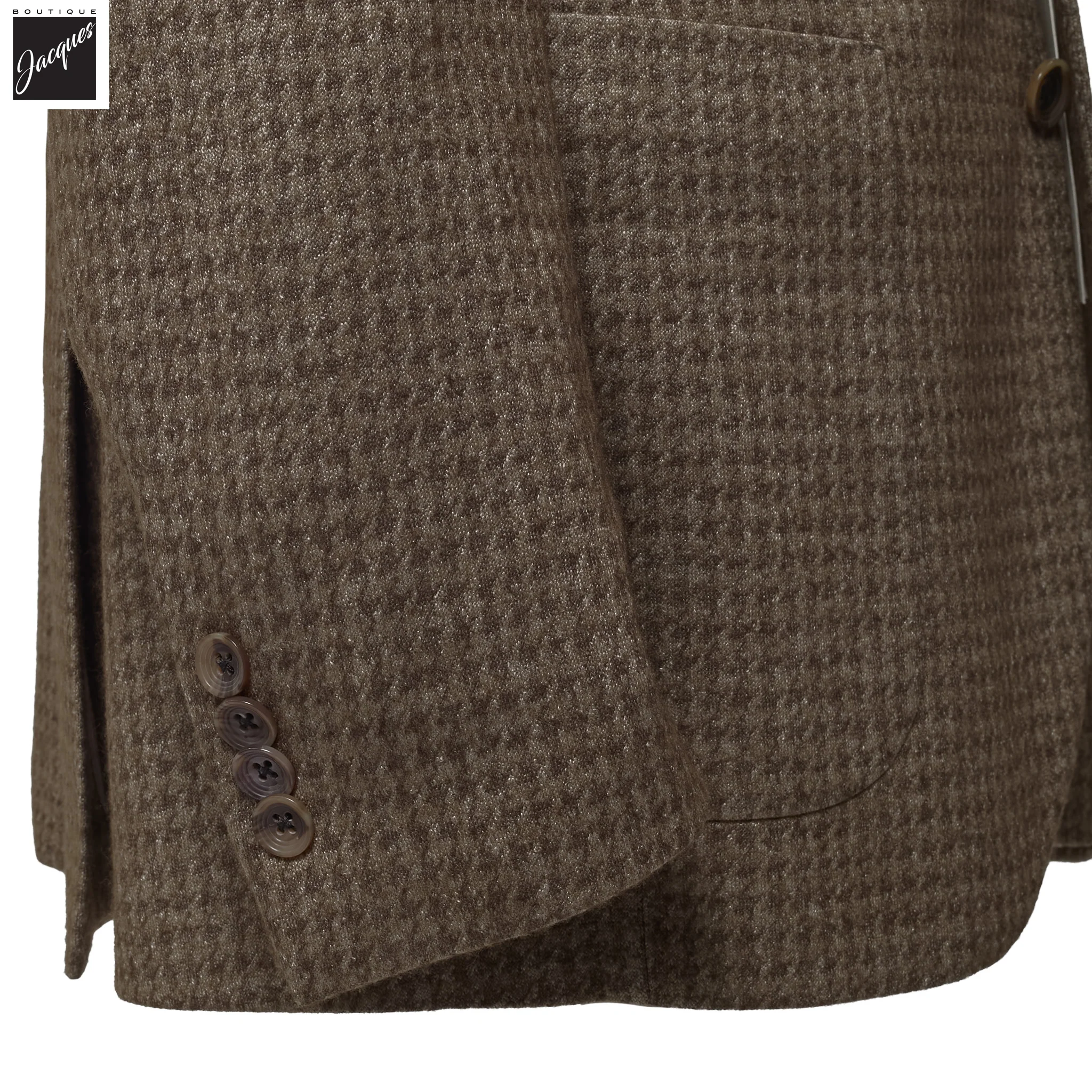 Brown Loro Piana Silk-Cashmere Hartford Contemporary Fit Knitted Jacket - Jack Victor - Image 3