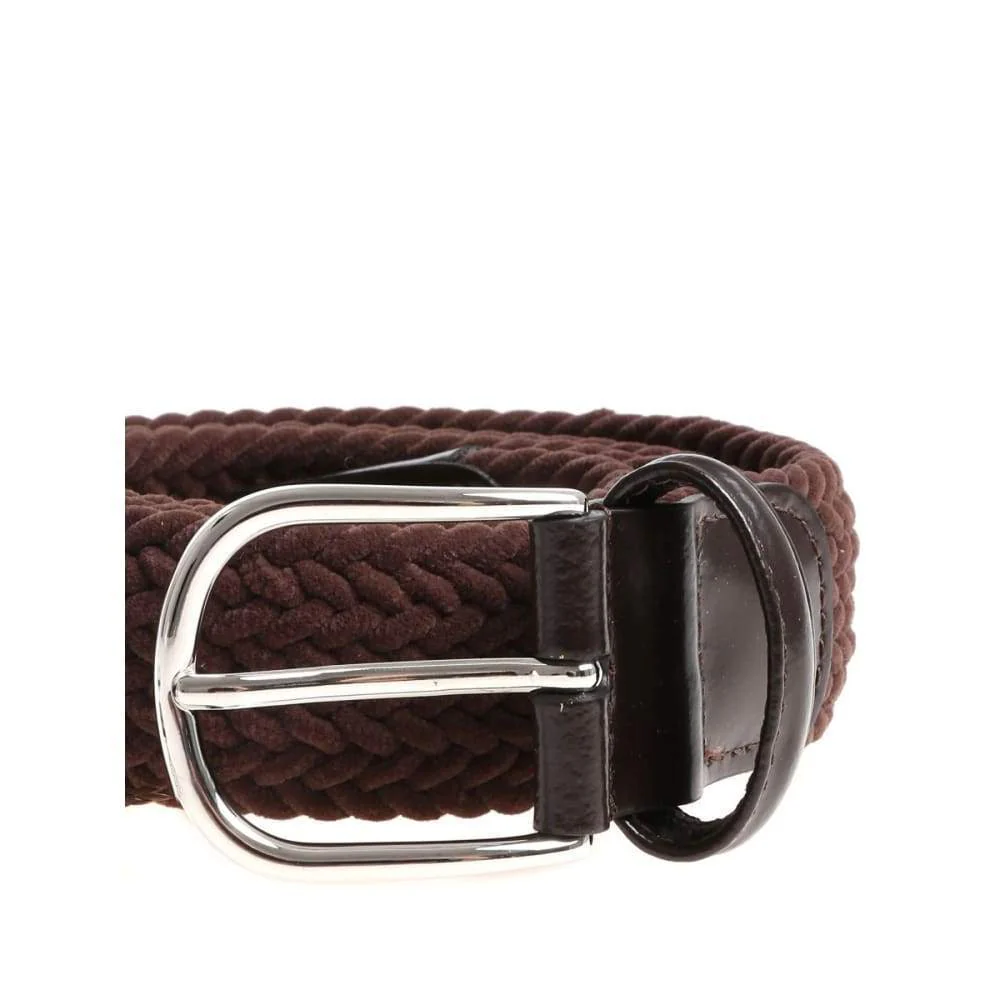 Brown Solid Woven Elastic Belt - Anderson's - Image 7