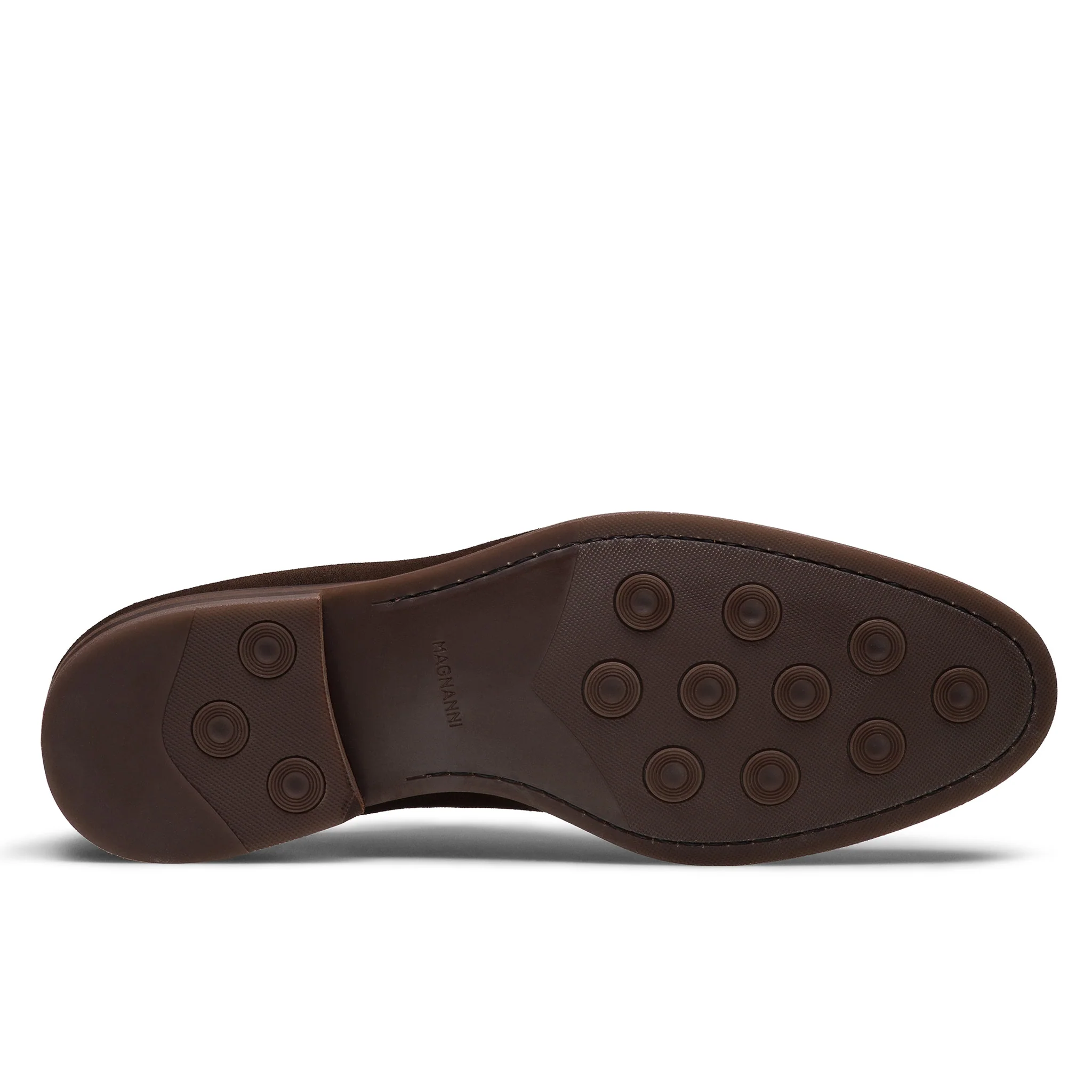 Dark Brown Suede Plain Toe Lanai Derby Shoe - Magnanni - Image 4