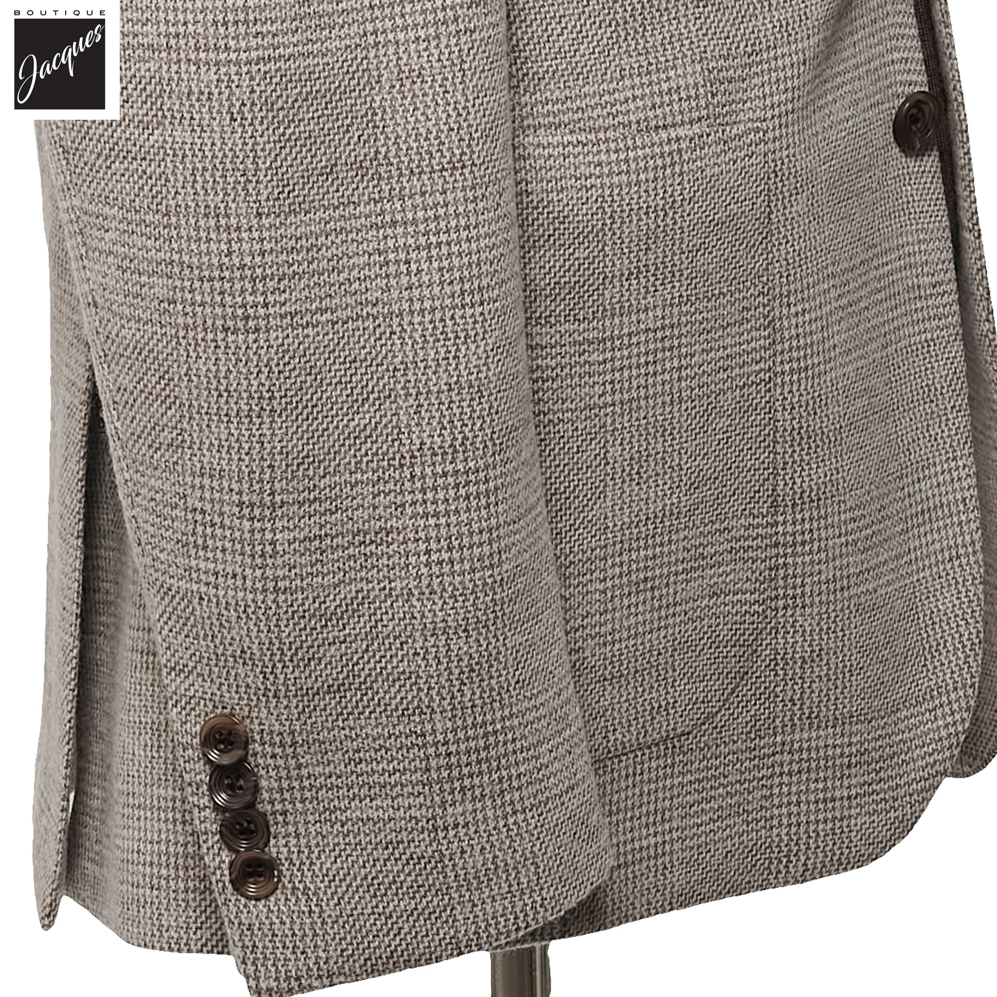 Brown Wool-Knit Hampton Contemporary Fit Sport Jacket - Jack Victor - Image 2