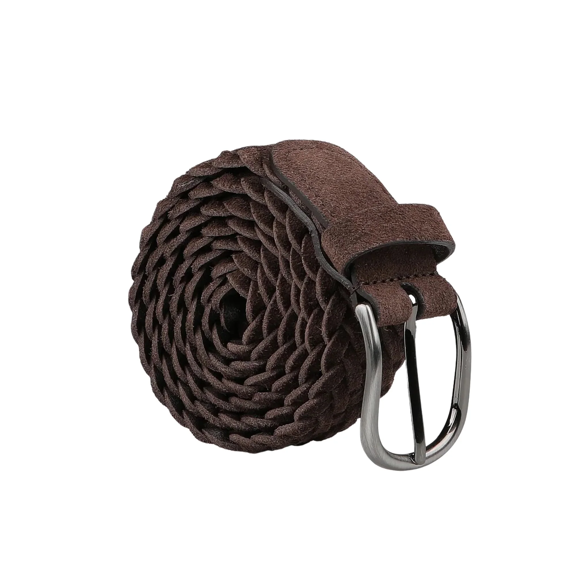 Brown Woven Suede Pin-Buckle Belt - Anderson's - Image 6
