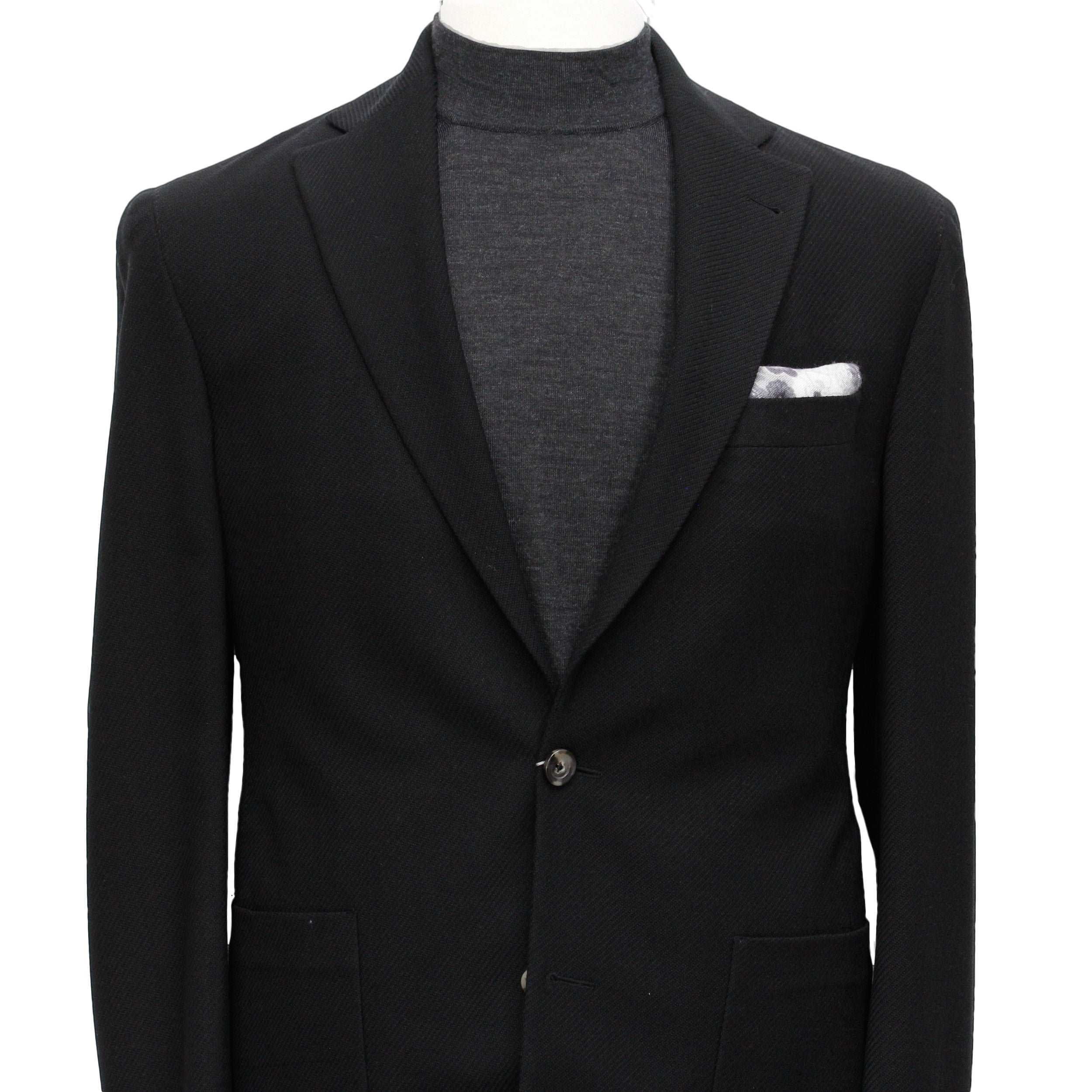 Black Comfortwear Queens Contemporary Fit Unconstructed Knit Sport Coat - Jack Victor - Image 4