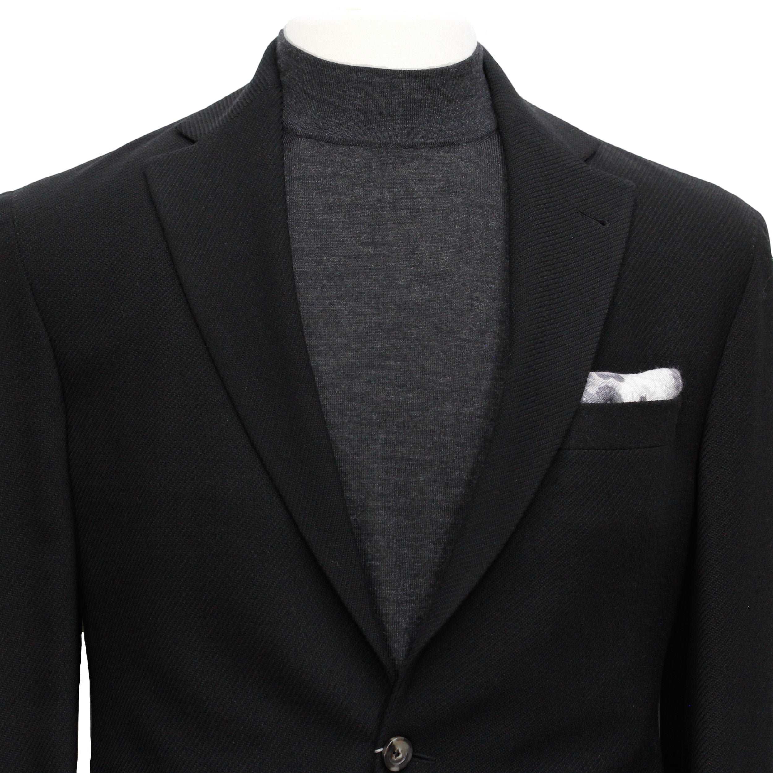 Black Comfortwear Queens Contemporary Fit Unconstructed Knit Sport Coat - Jack Victor - Image 5