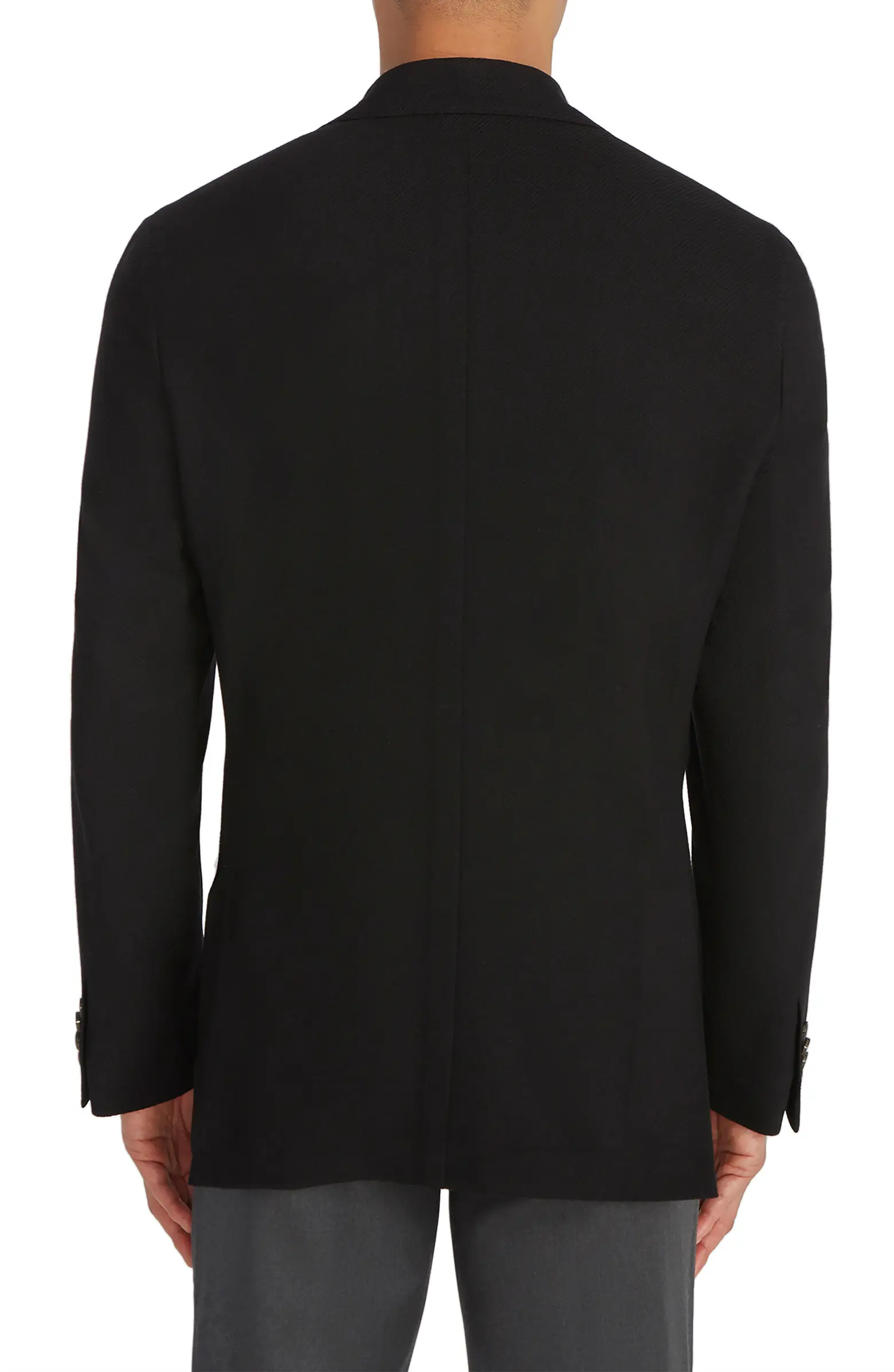 Black Comfortwear Queens Contemporary Fit Unconstructed Knit Sport Coat - Jack Victor - Image 8