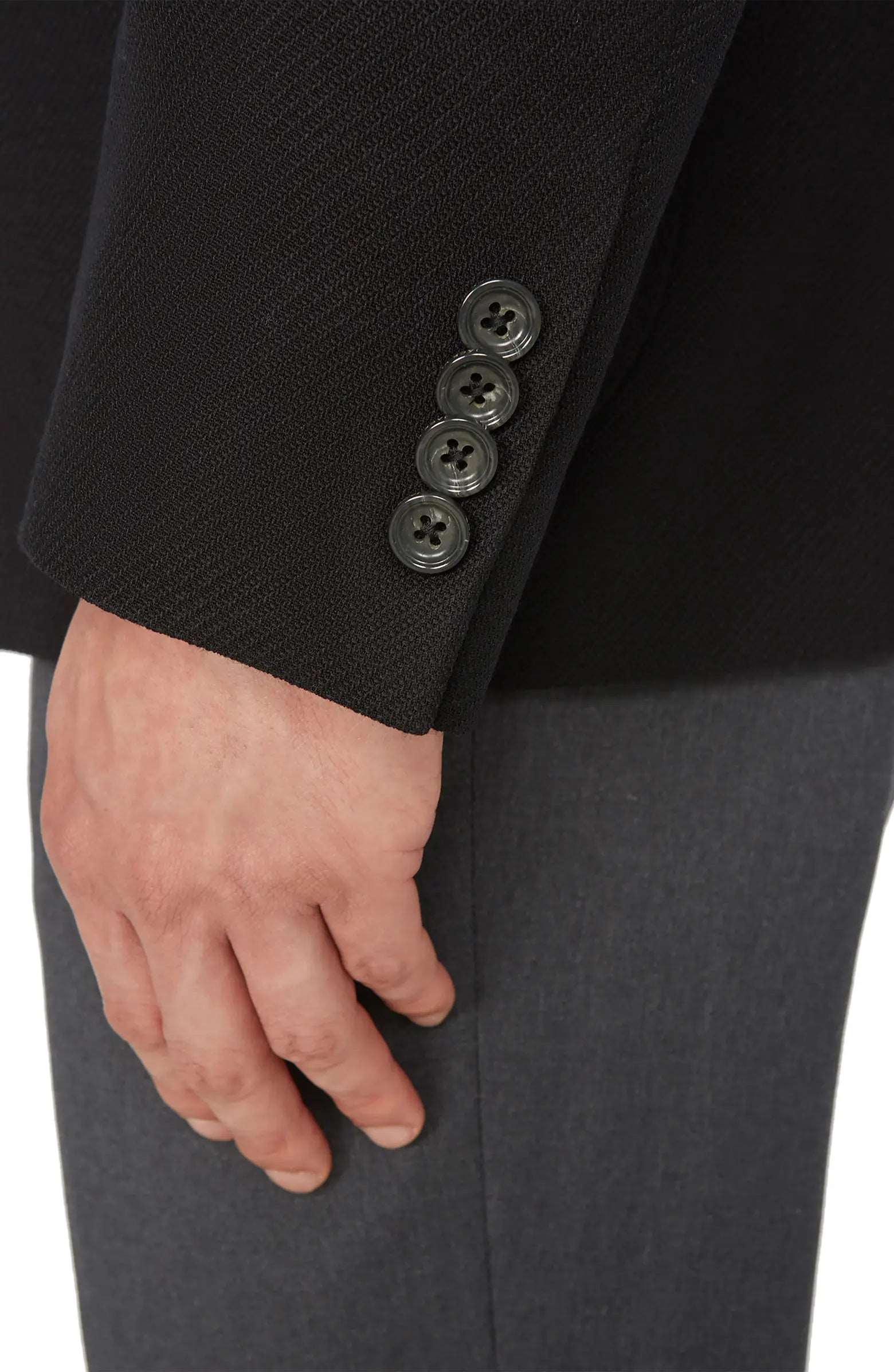 Black Comfortwear Queens Contemporary Fit Unconstructed Knit Sport Coat - Jack Victor - Image 9