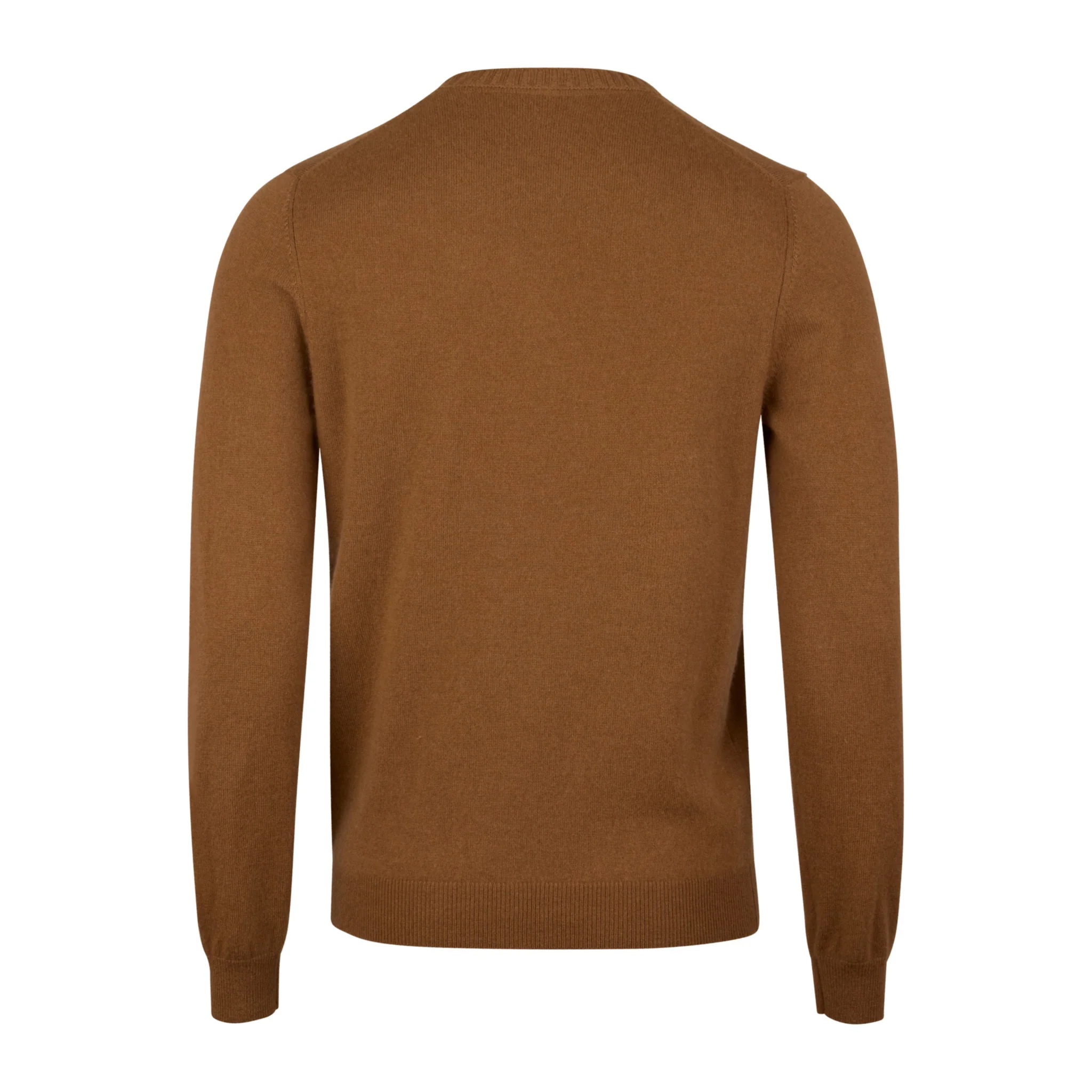 Vicuna Brown Cashmere Knit Crew Neck Sweater - Stenströms - Image 2