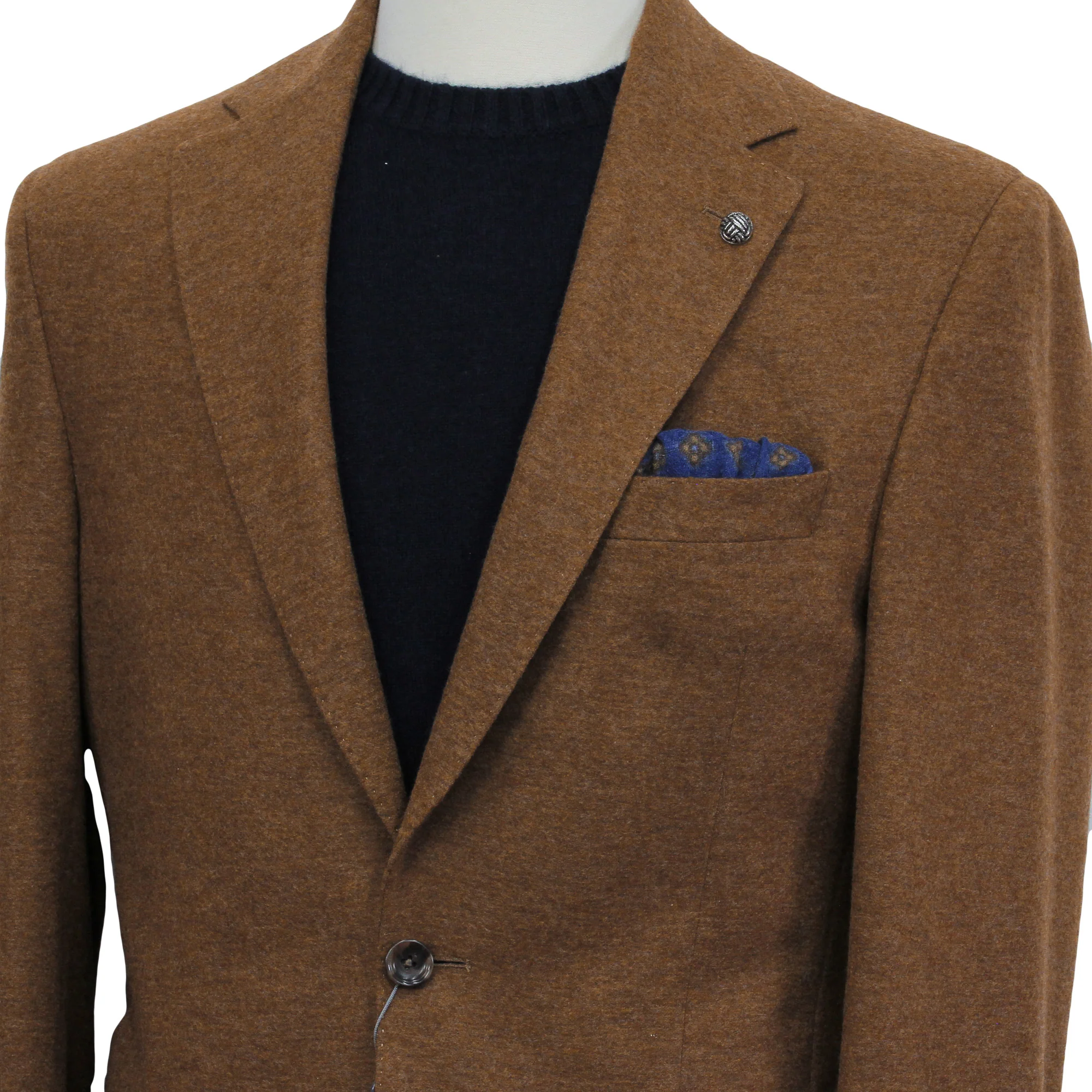 Caramel Loro Piana Cashmere Darwin Contemporary Fit Sport Jacket - Jack Victor - Image 6