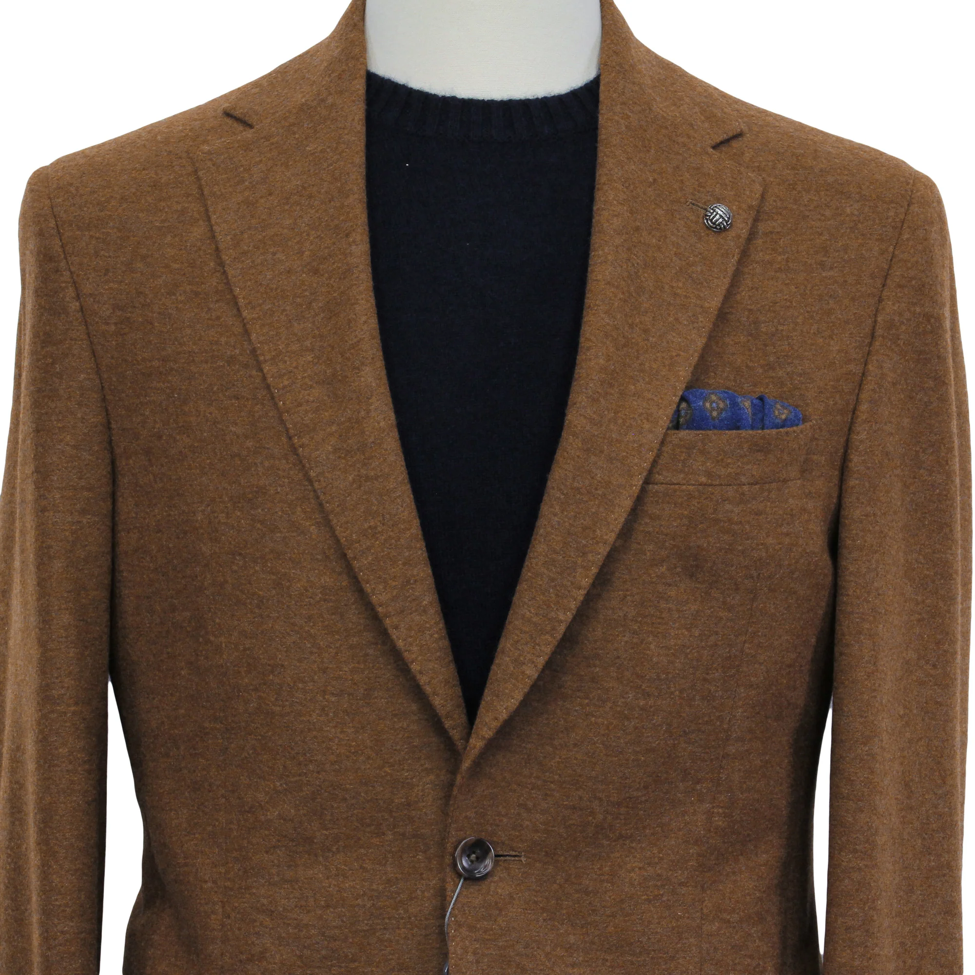 Caramel Loro Piana Cashmere Darwin Contemporary Fit Sport Jacket - Jack Victor - Image 7