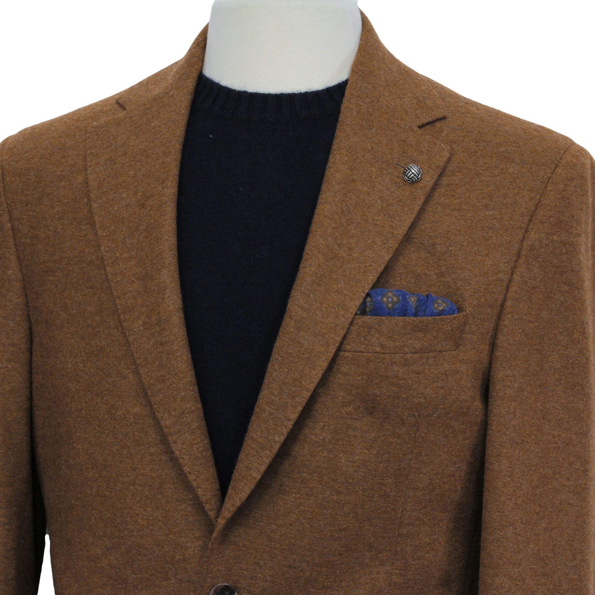 Caramel Loro Piana Cashmere Darwin Contemporary Fit Sport Jacket - Jack Victor - Image 8