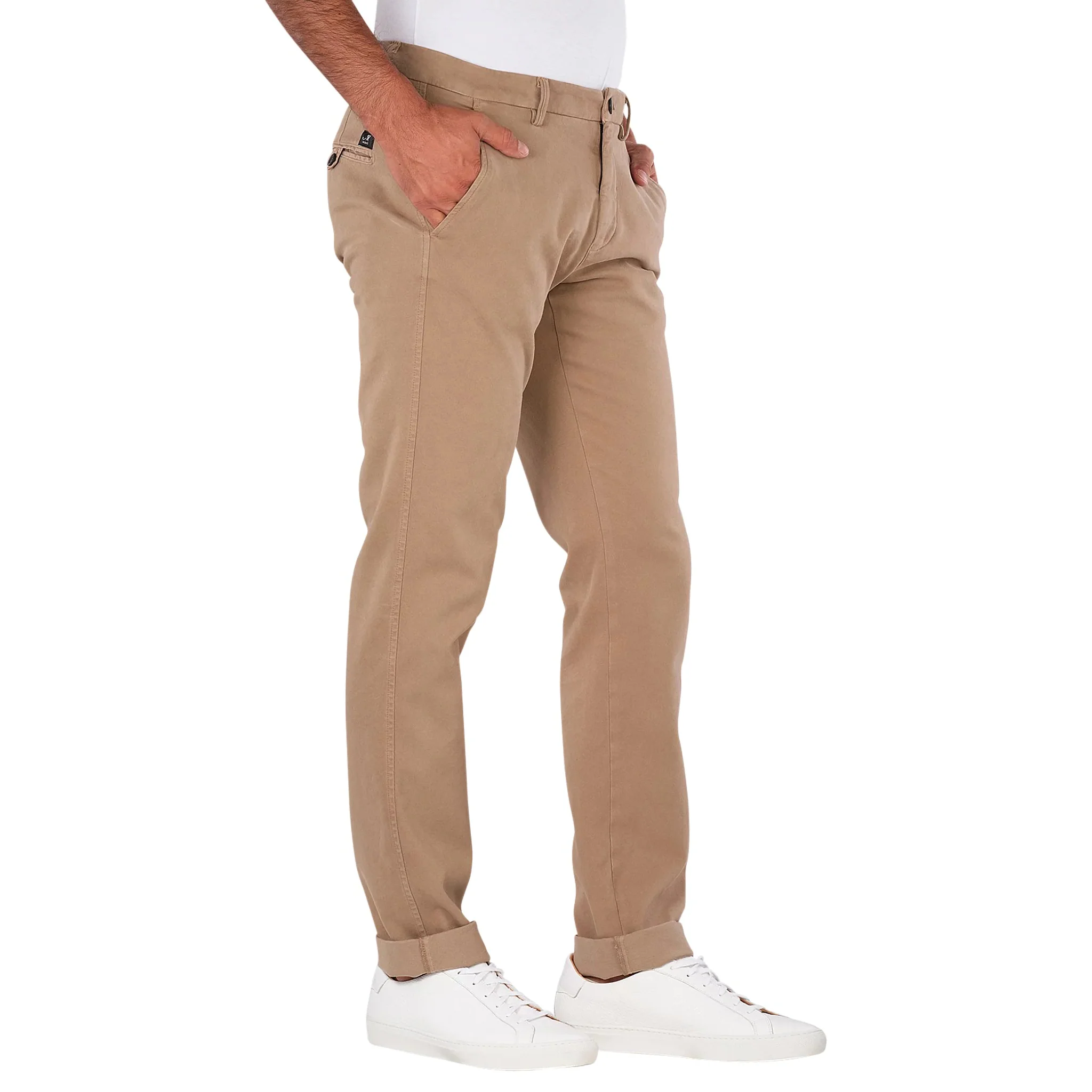 Caramel Twill Stretch Slim Fit Chino - Mason's - Image 4