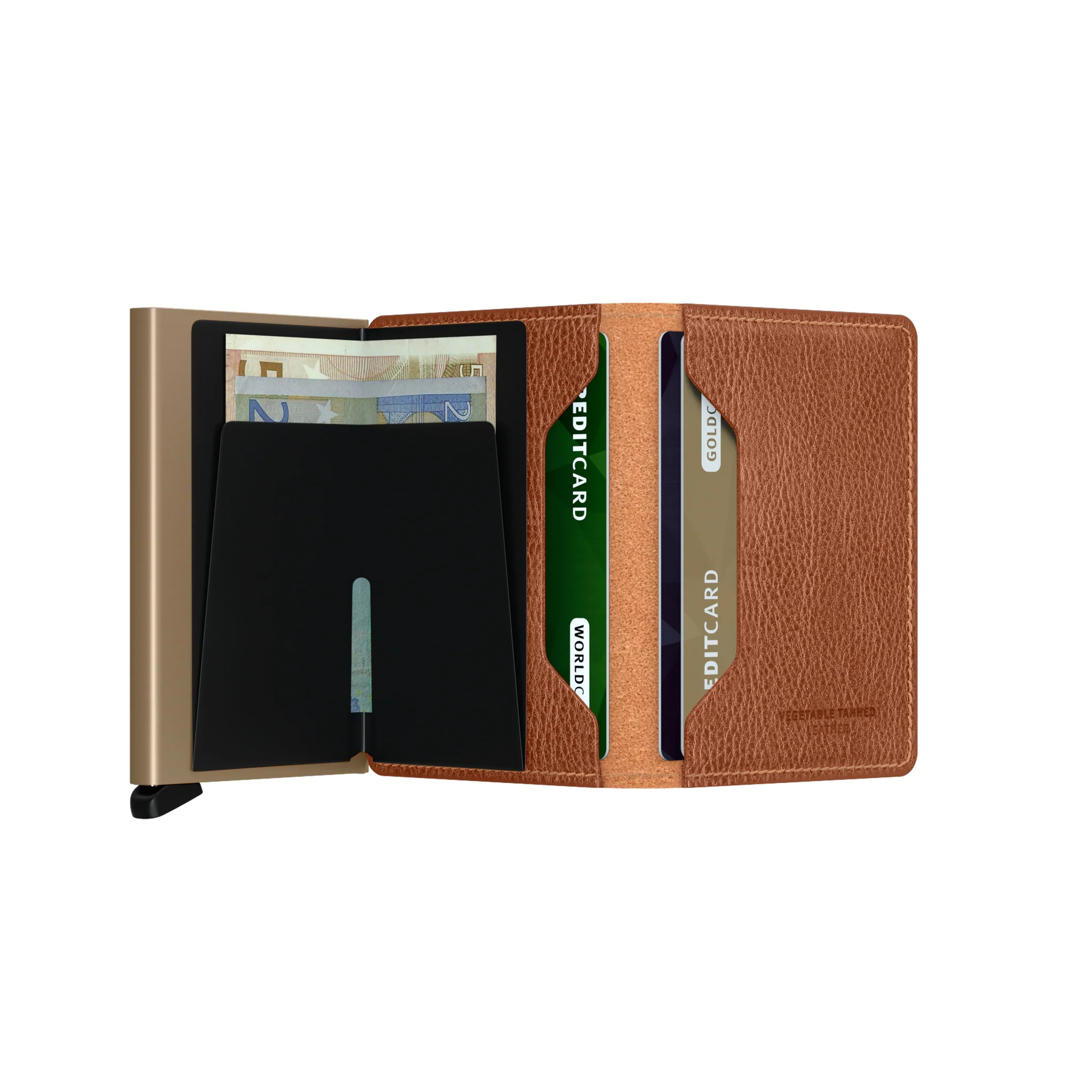Caramello-Sand Vegetable-Tanned Leather SlimWallet - Secrid - Image 5